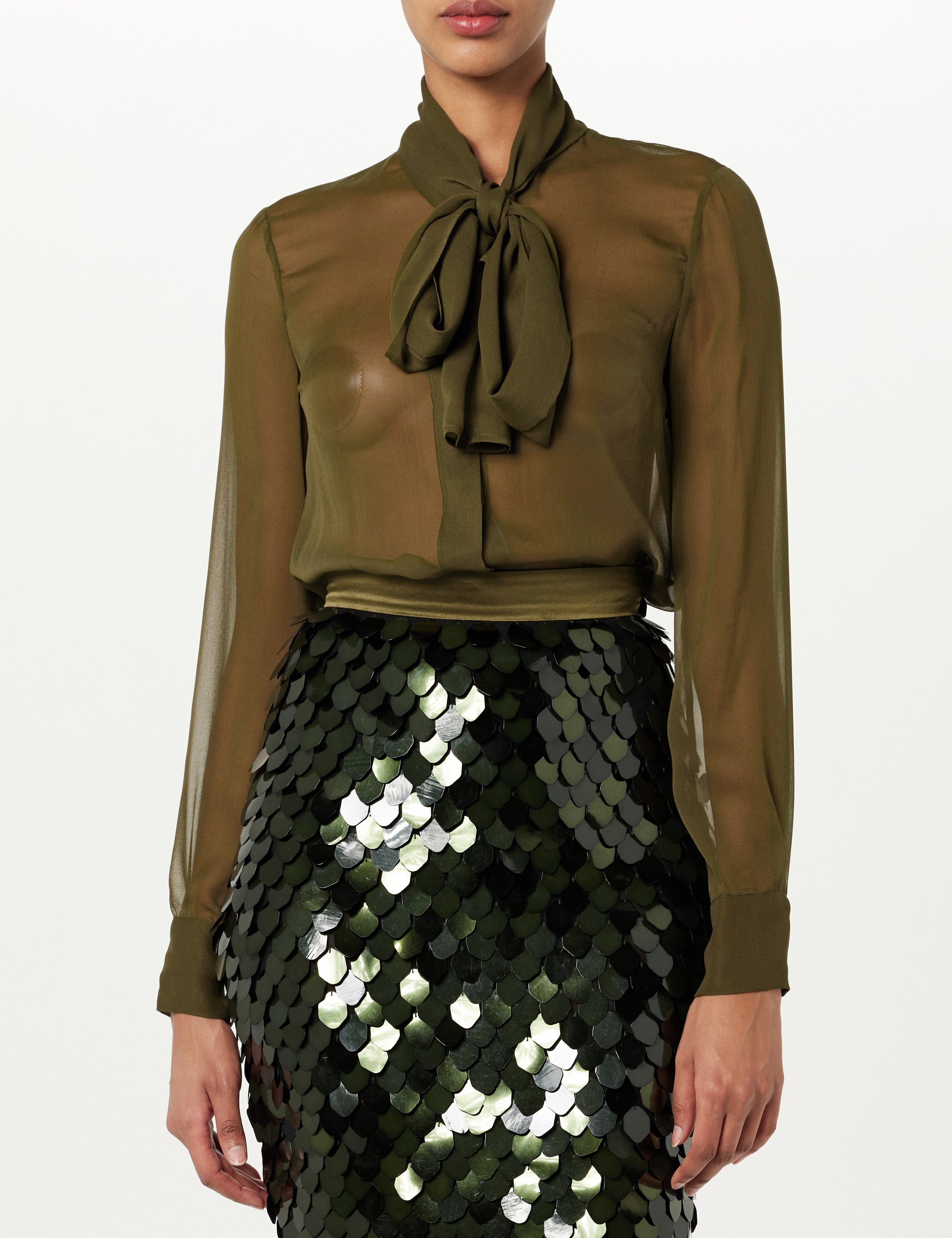 Tie Neck Blouse