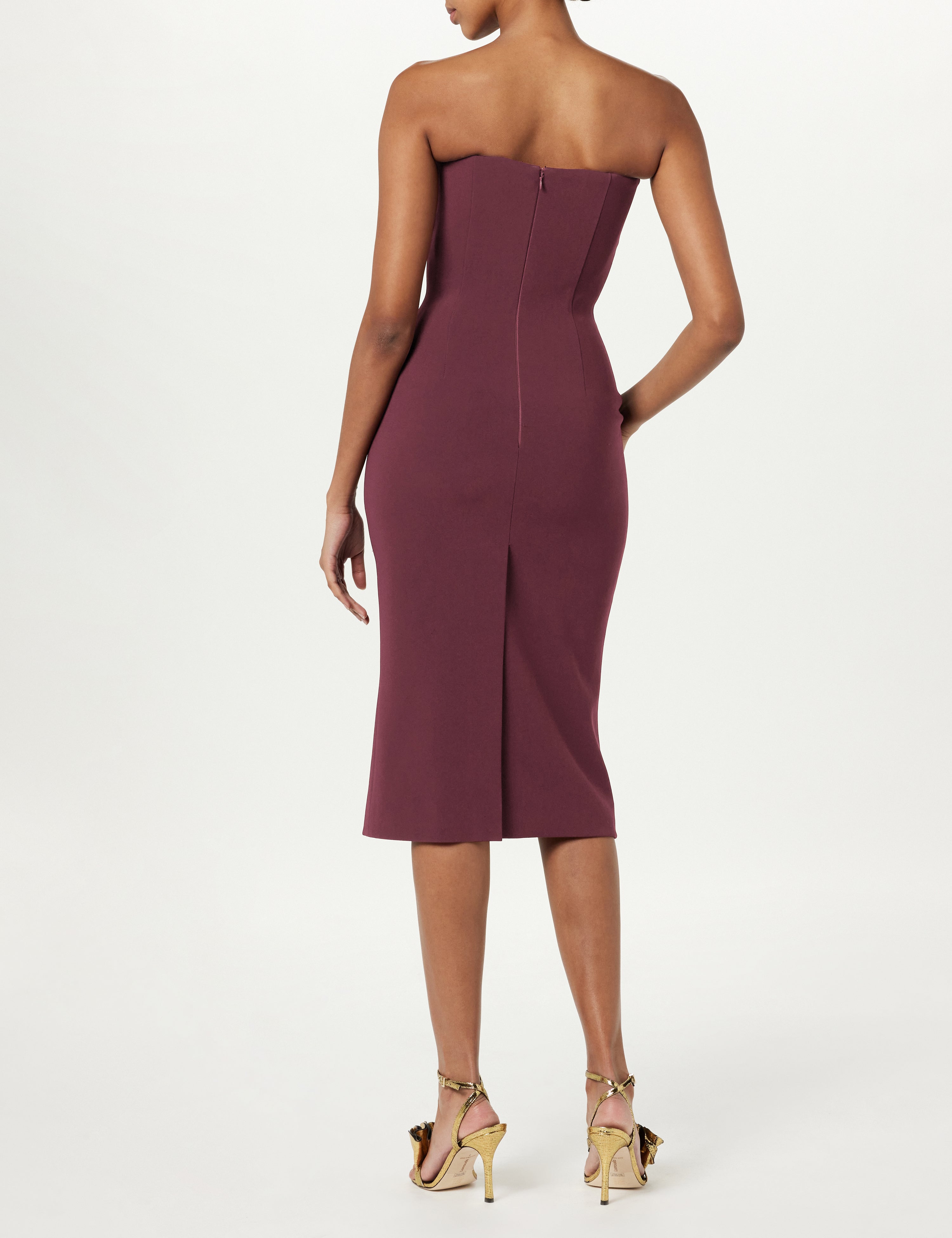 Strapless Midi Dress