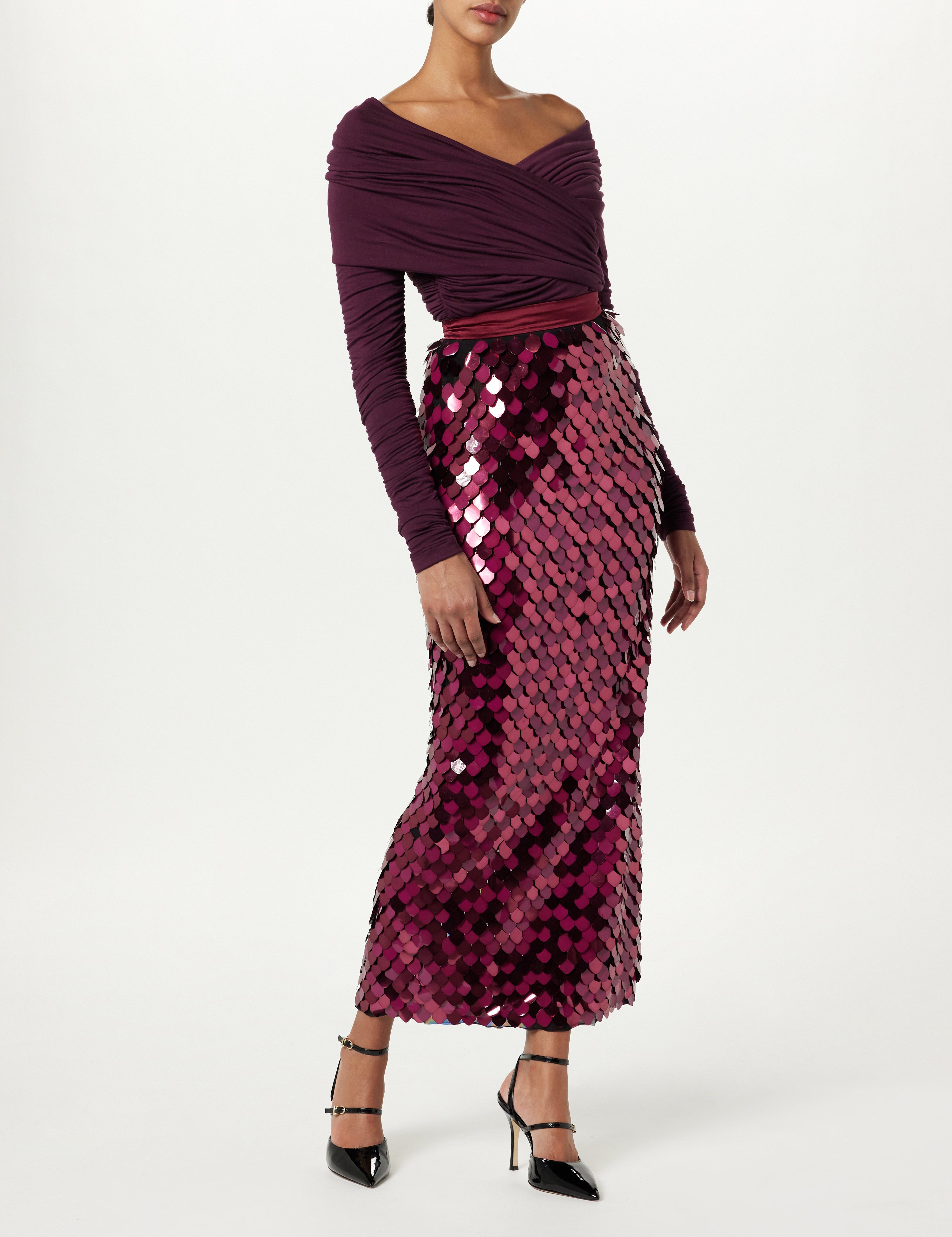 Paillette Maxi Skirt