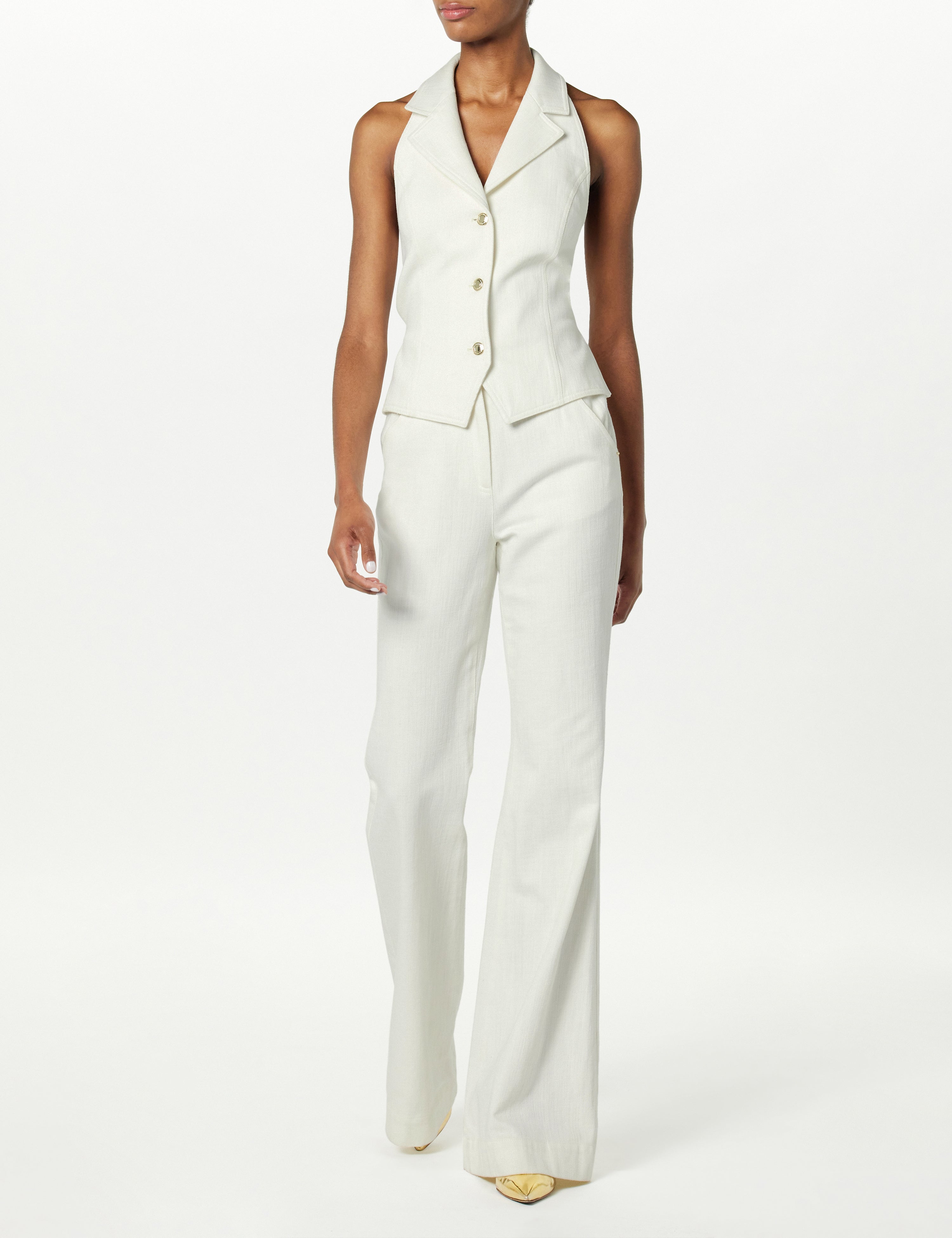 Halter Vest Light Weight Denim