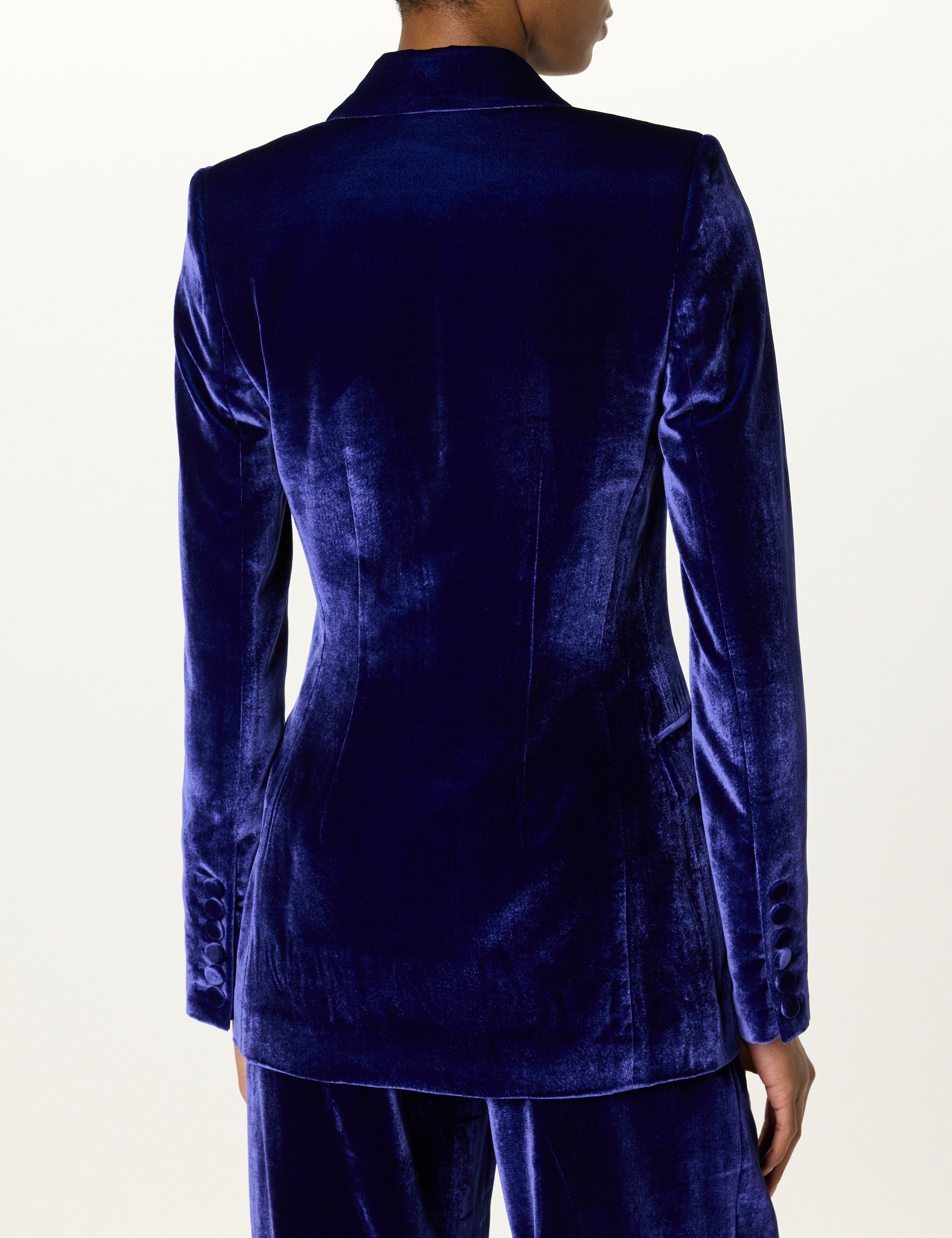 SB Peak Lapel Velvet Blazer