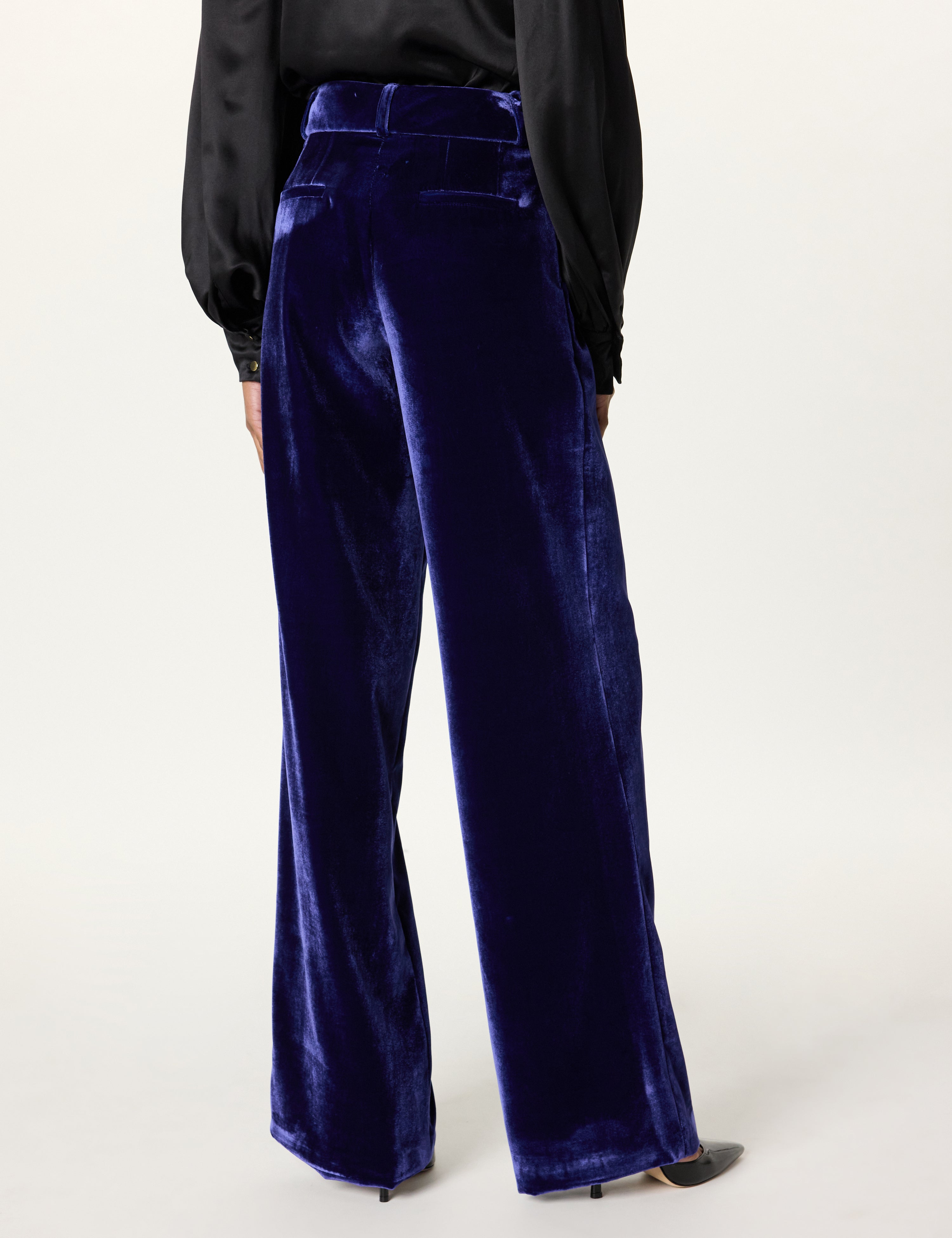 Velvet Wide Leg Trouser