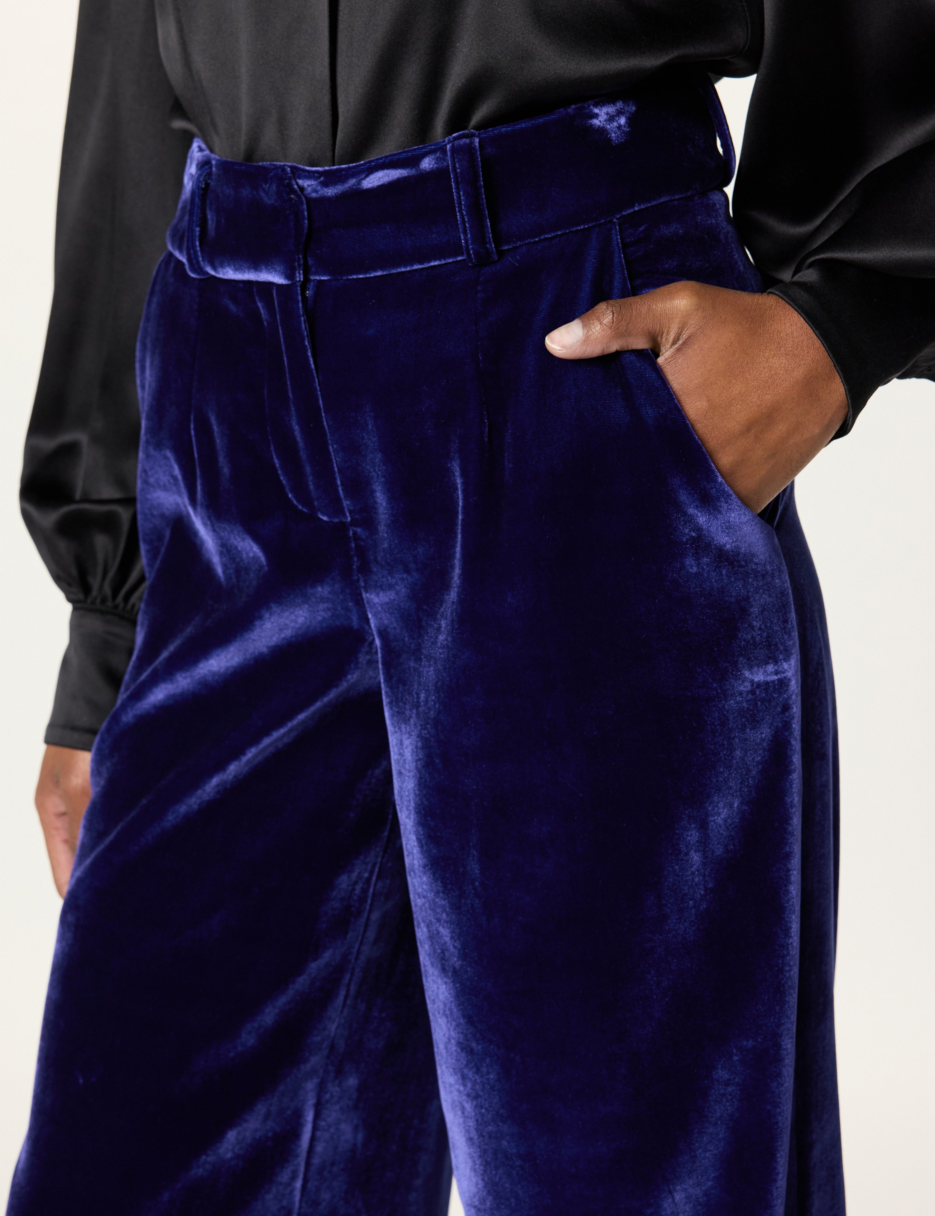 Wide Leg Trouser(Sapphire)