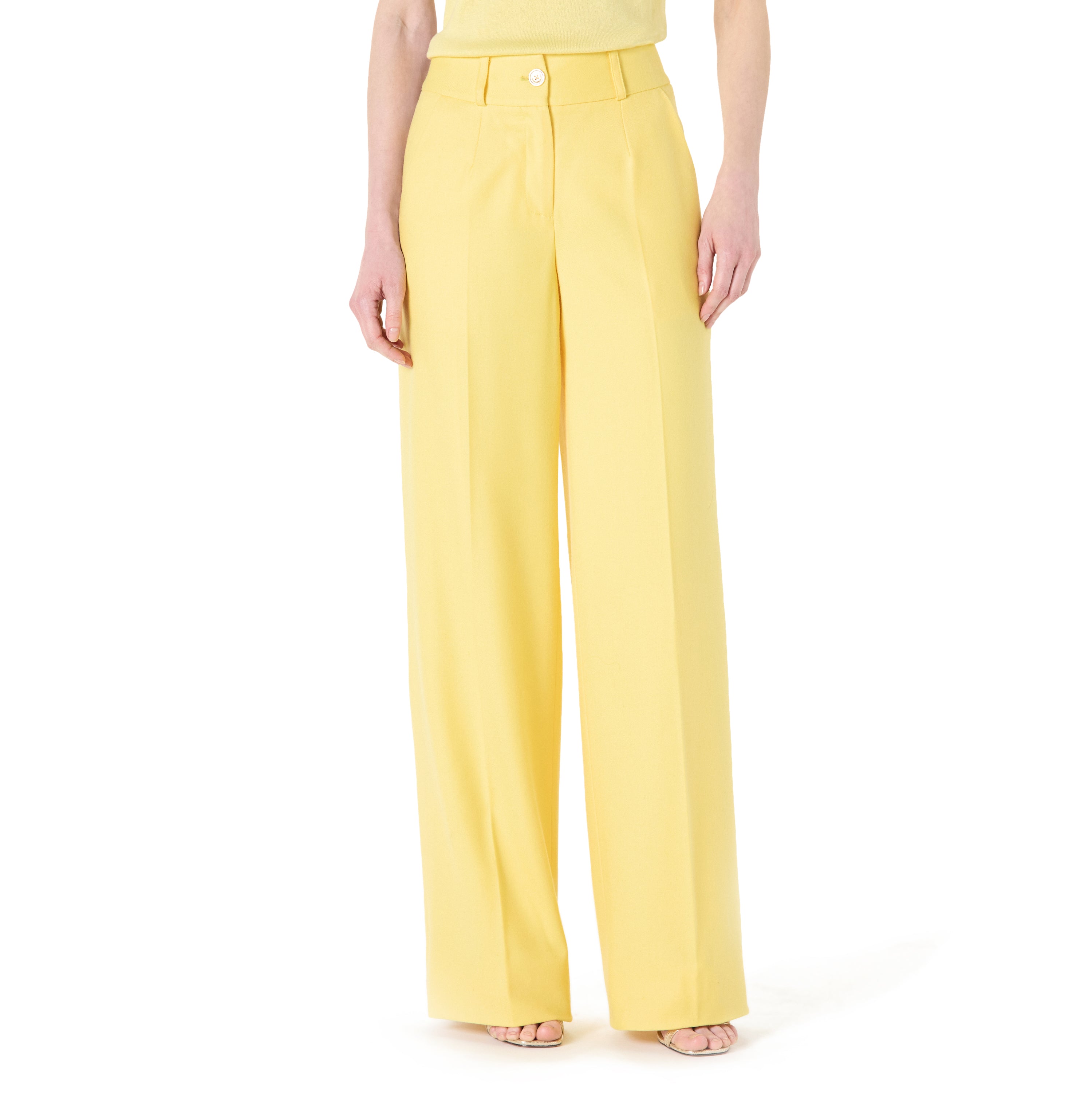 Flat Front Wide Leg Pant