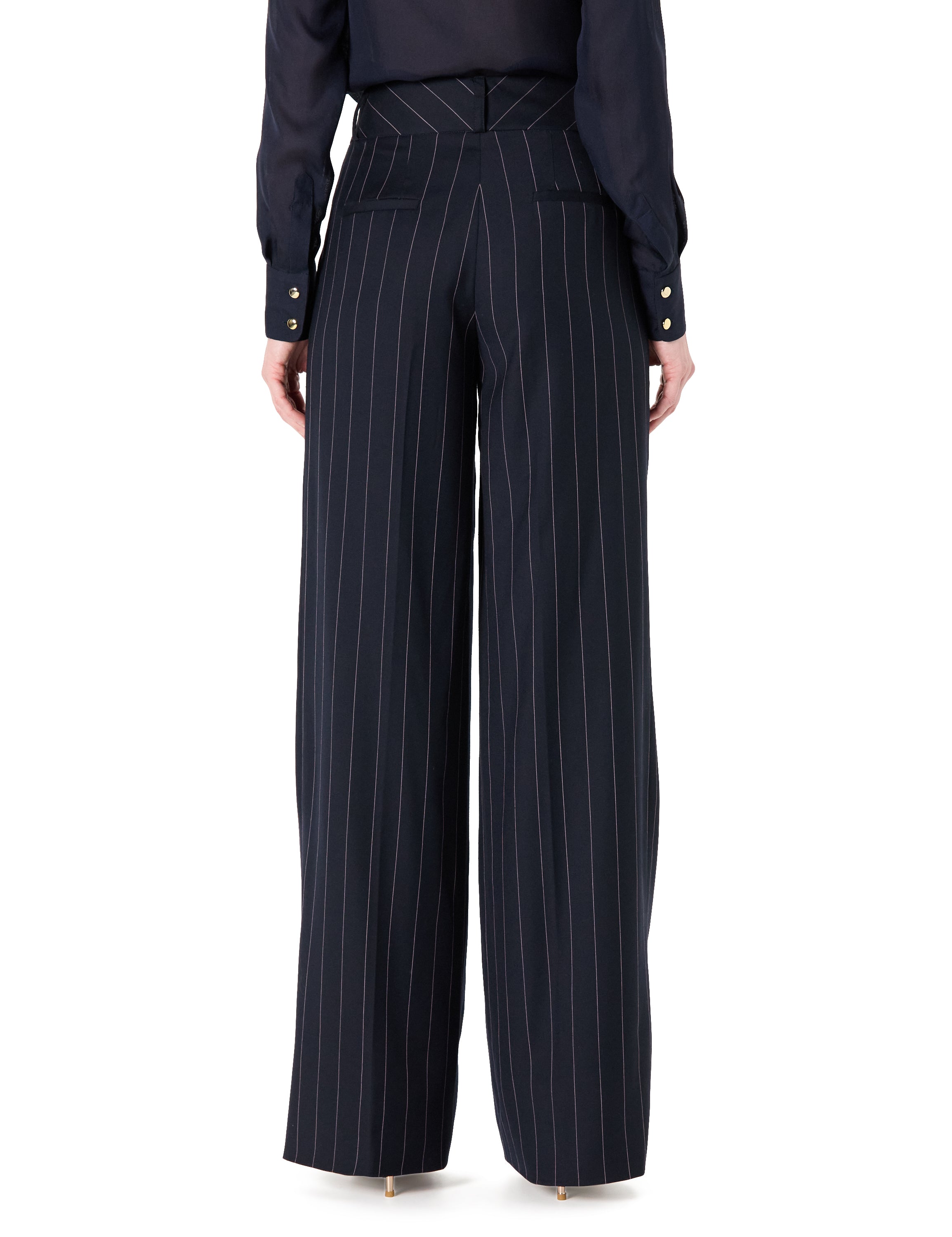 Flat Front Wide-Leg Pant