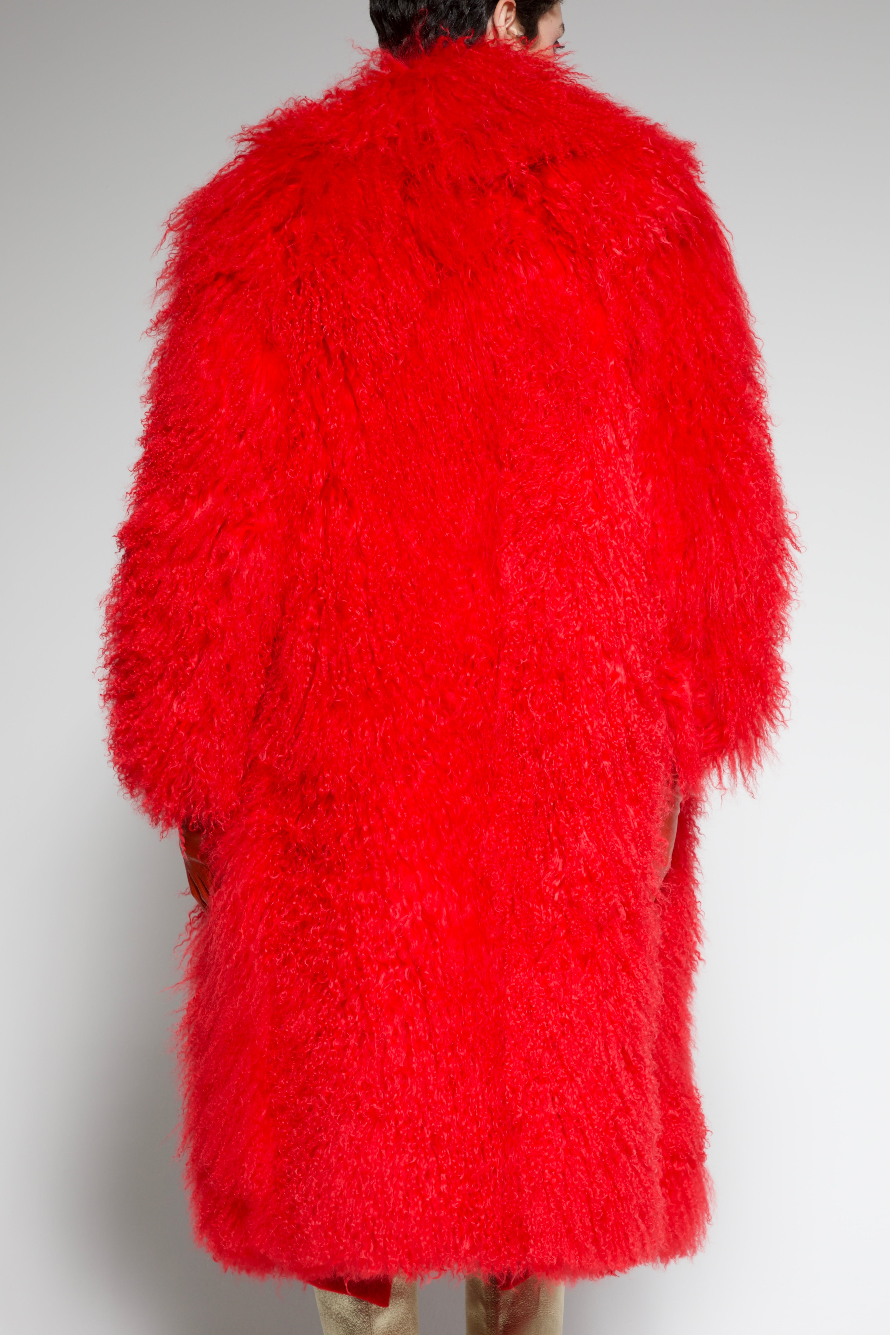 Mongolian Lamb Fur Coat