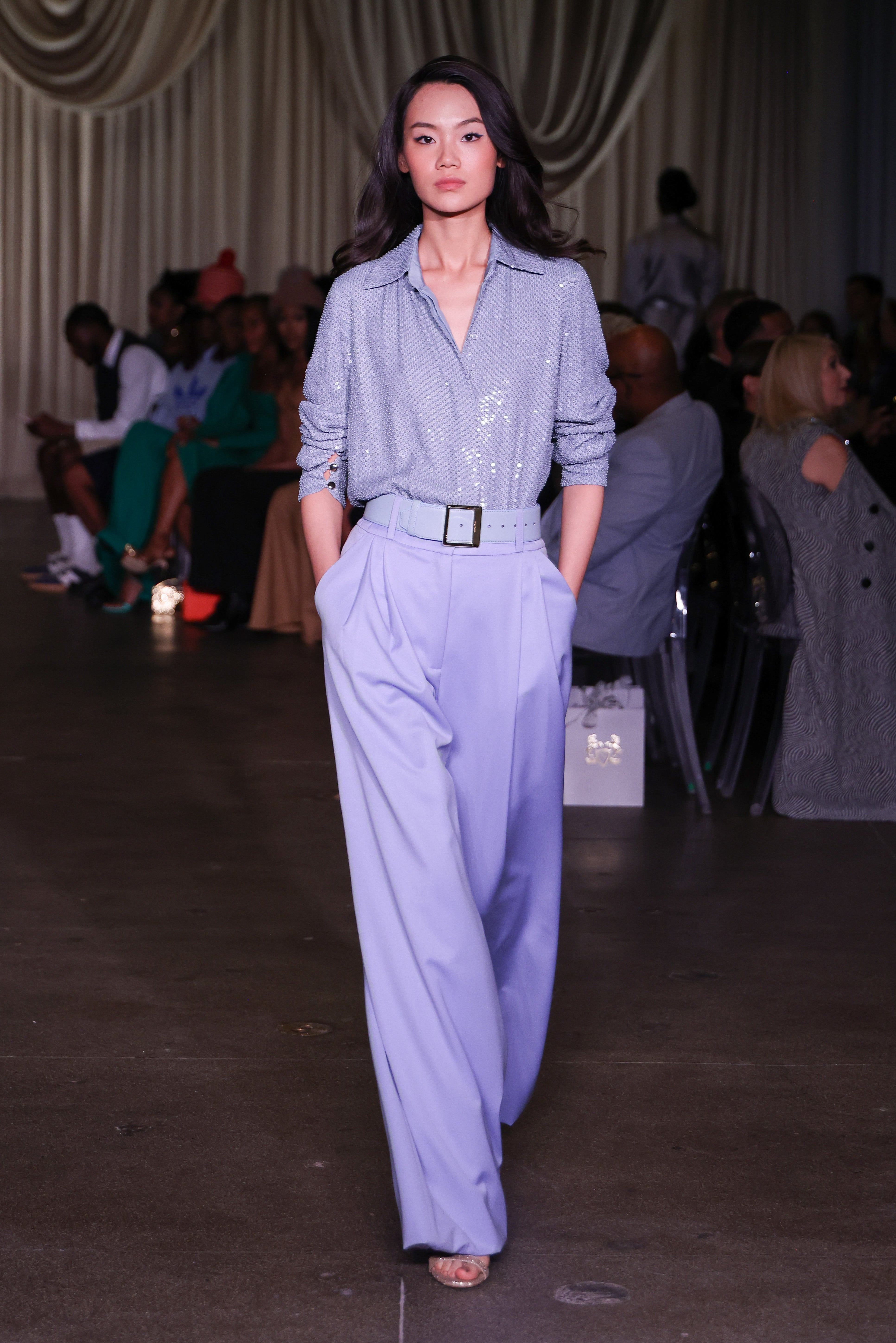 Double Pleat Wide Leg Pant