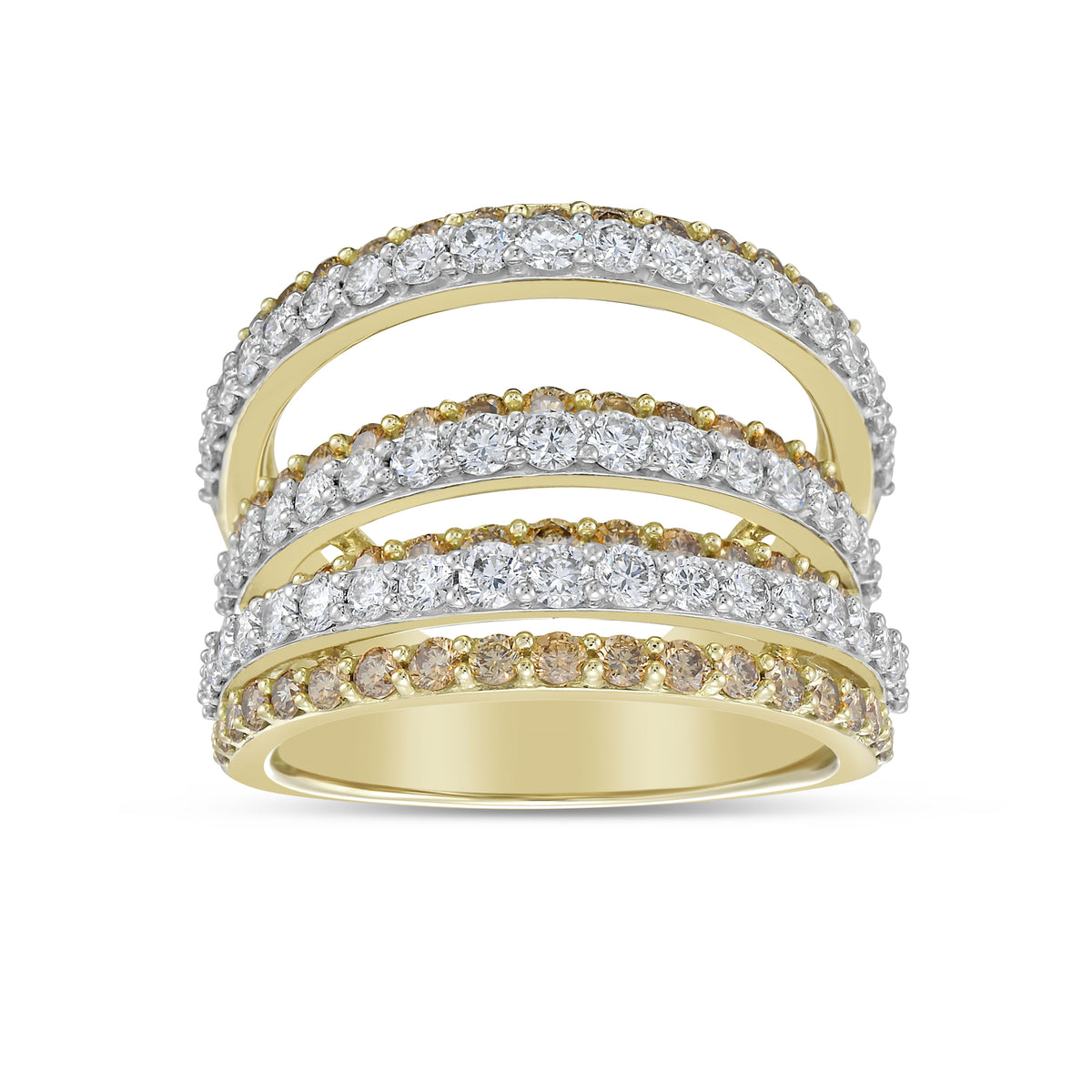 3.0 CTW Multi Row Diamond Ring (Gold)