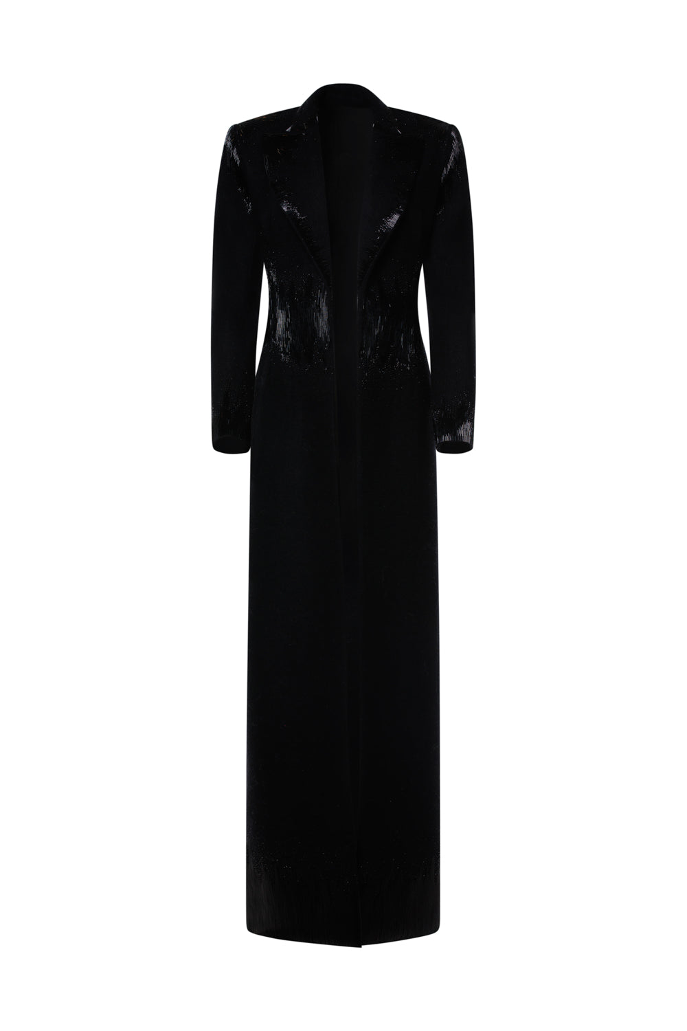 SINGLE BREASTED EMBROIDERED COAT