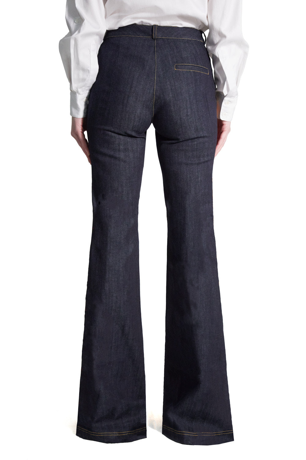 Washed Leather Front Jean