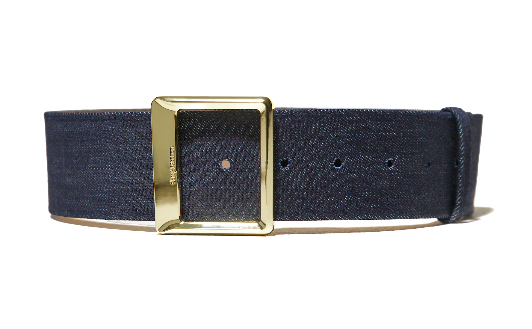 Denim Square Buckle Belt