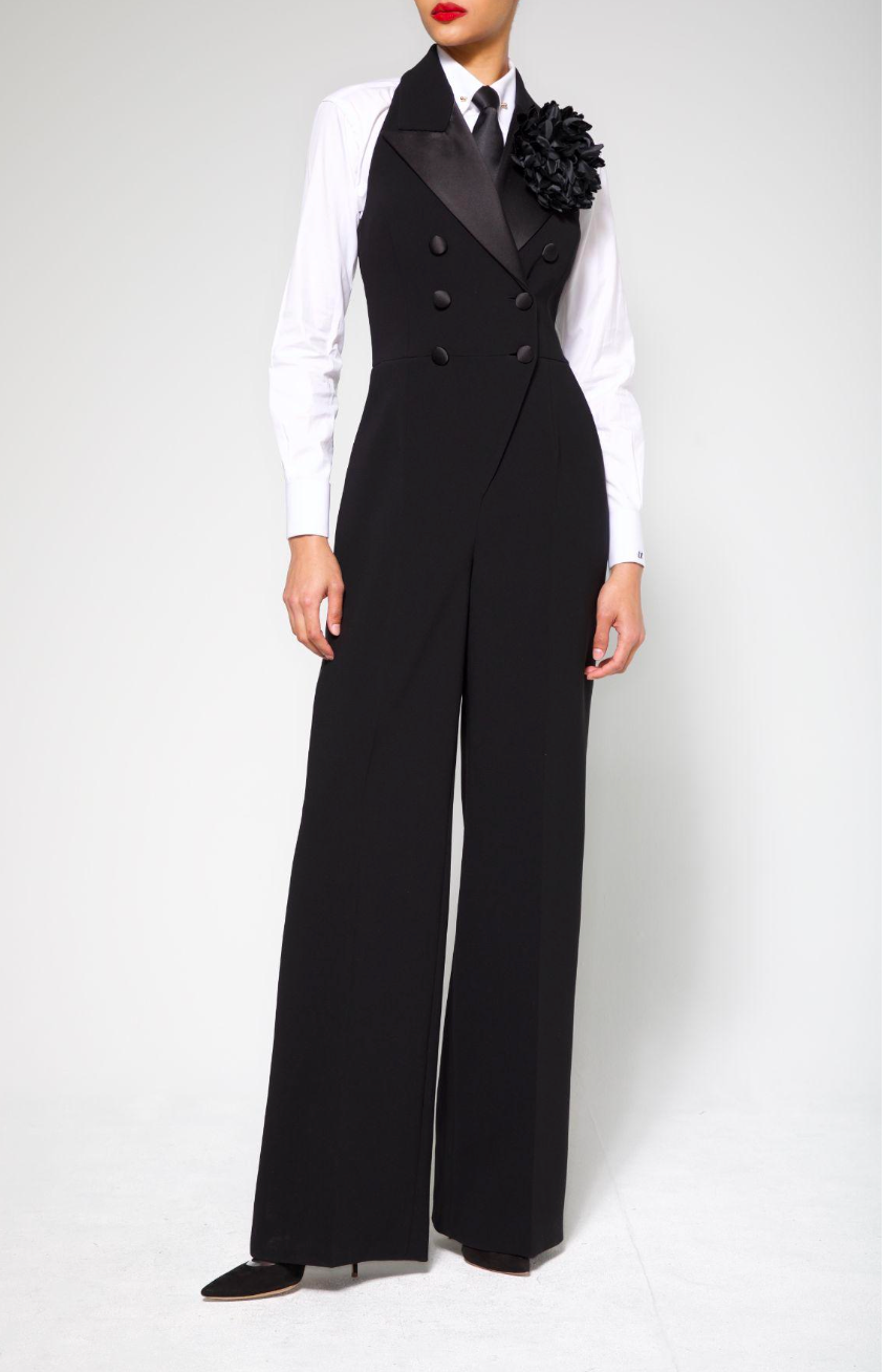 HALTER TUXEDO JUMPSUIT