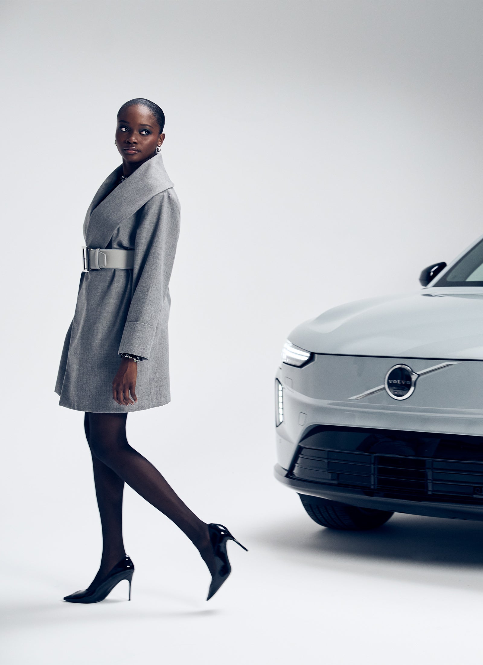 Tailored Wool Blend Car Coat |
Volvo Cars x Sergio Hudson
