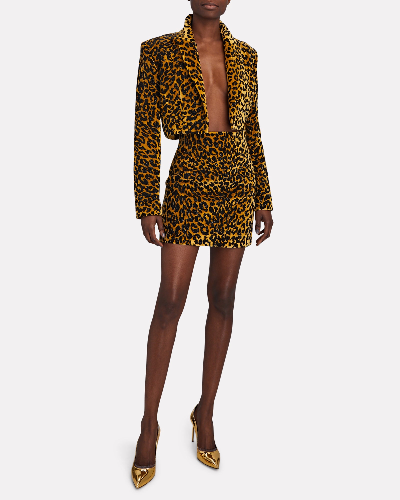 Embellished Cropped Blazer