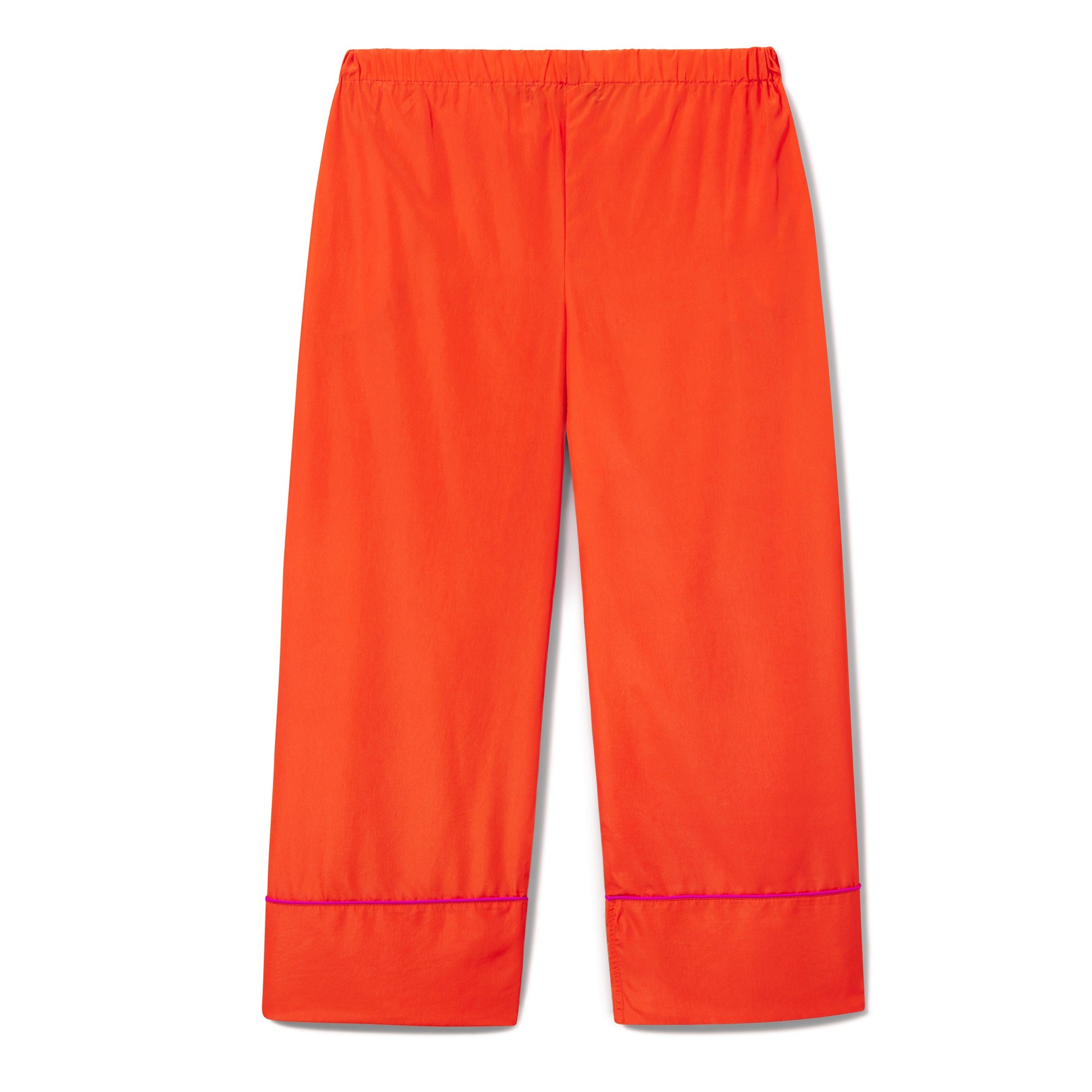 Coral Silk Trimmed Pajama Set (LIMITED EDITION COLOR)