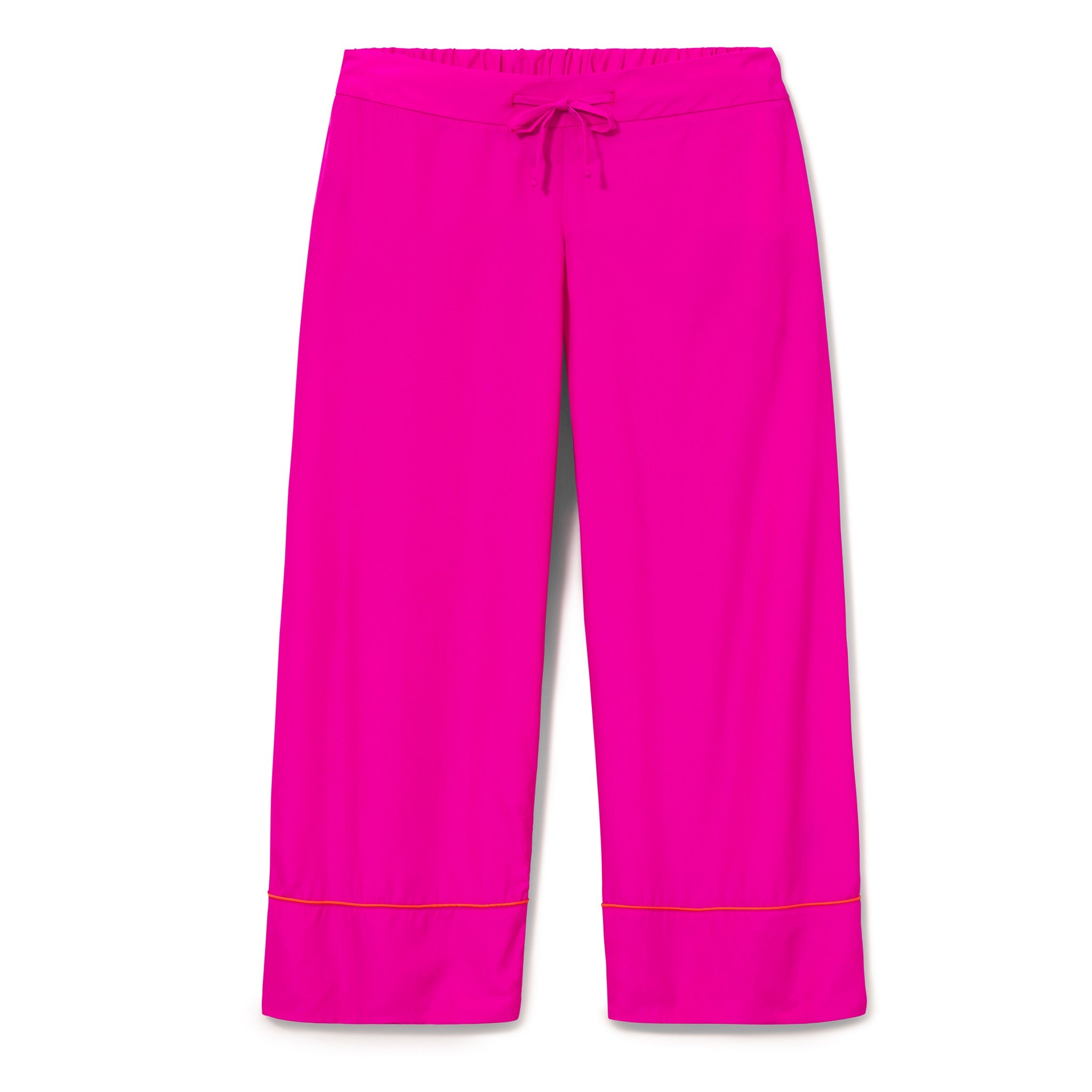 MAGENTA SILK TRIMMED PAJAMA SET (LIMITED EDITION COLOR)