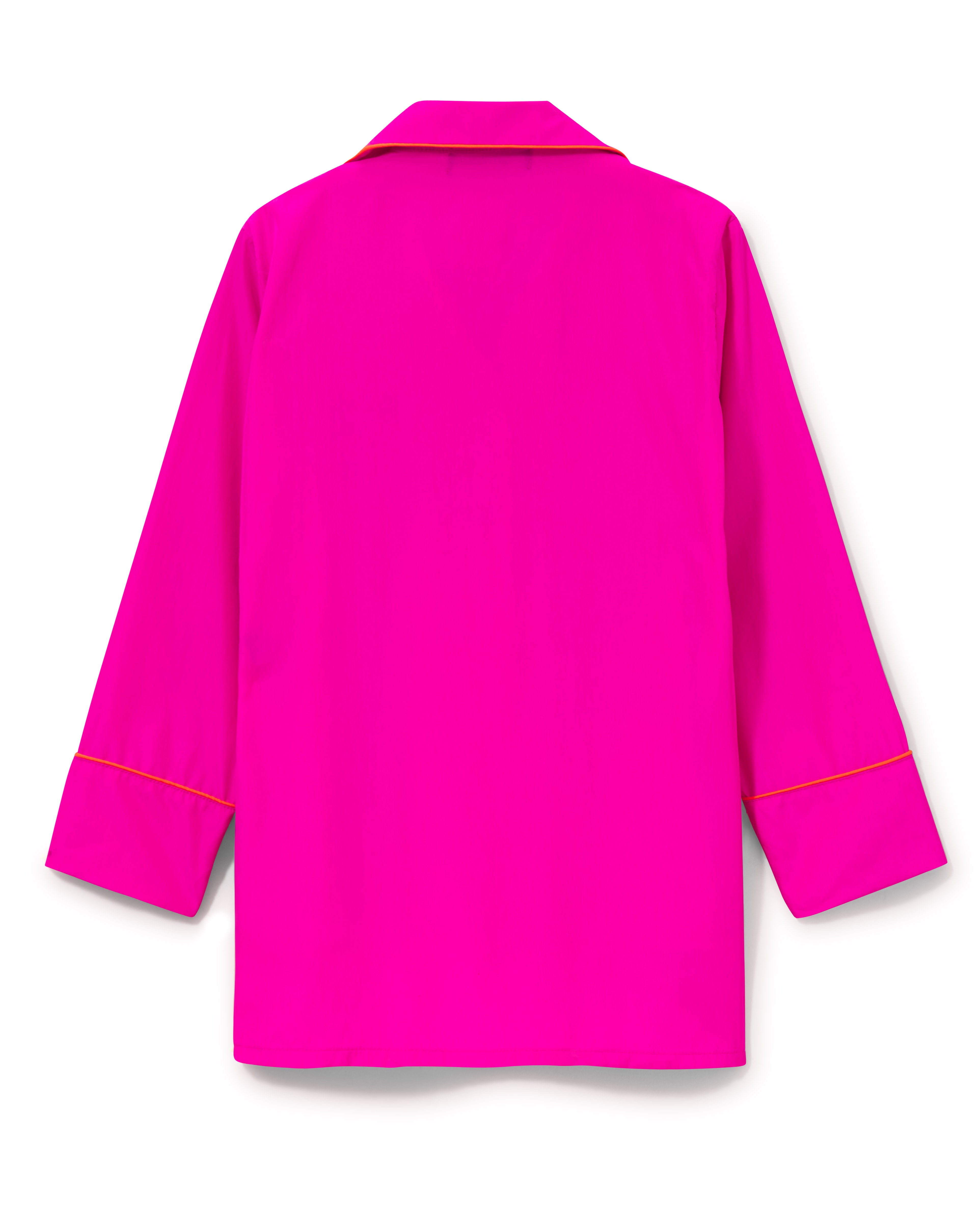 MAGENTA SILK TRIMMED PAJAMA SET (LIMITED EDITION COLOR)