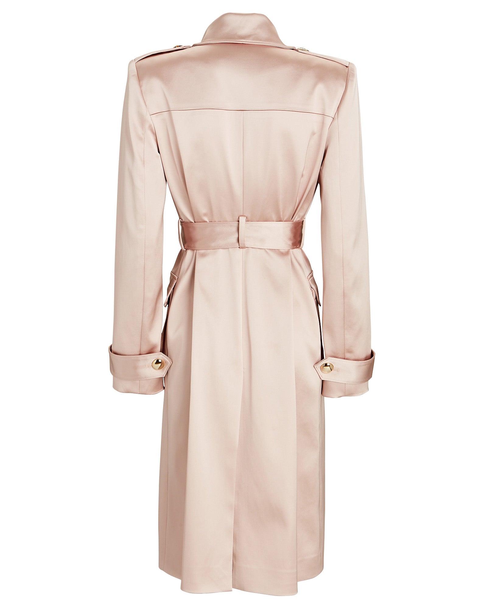 Double-Breast Satin Trench
