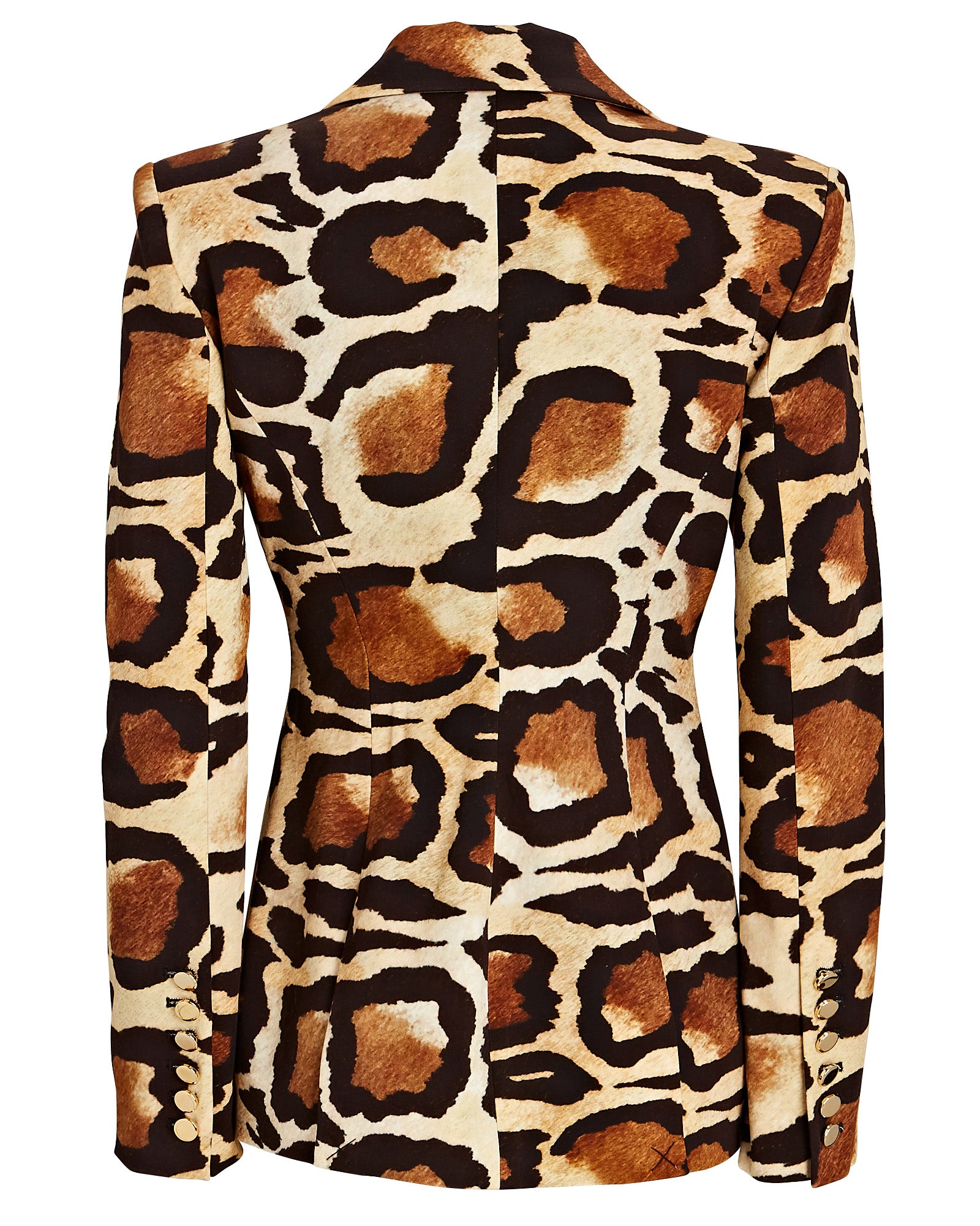 Animal Print Single Button Blazer