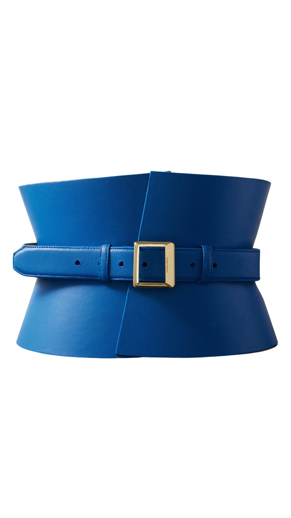 Leather Corset Belt (Sapphire)