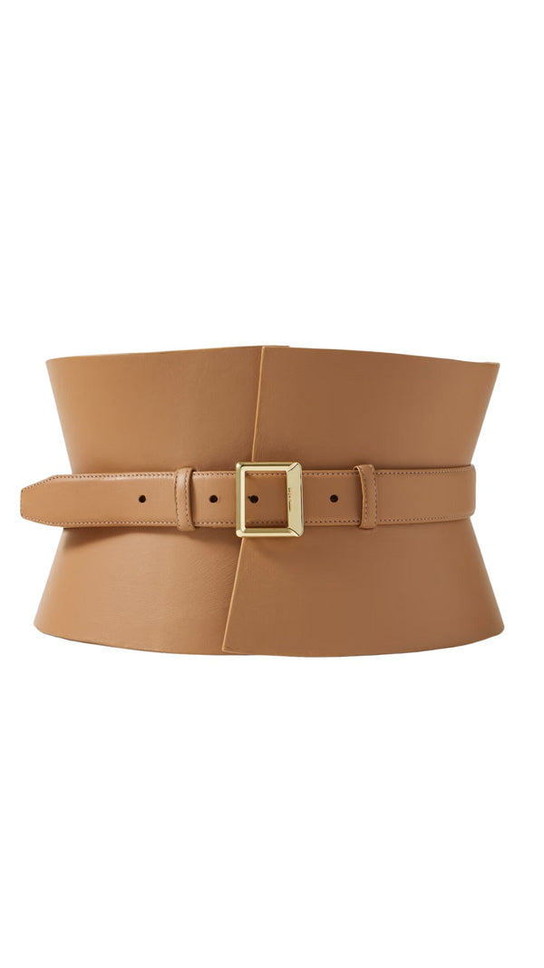 Leather Corset Belt (Camel)