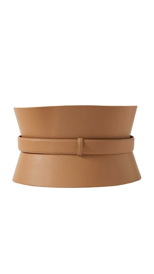 Leather Corset Belt (Camel)