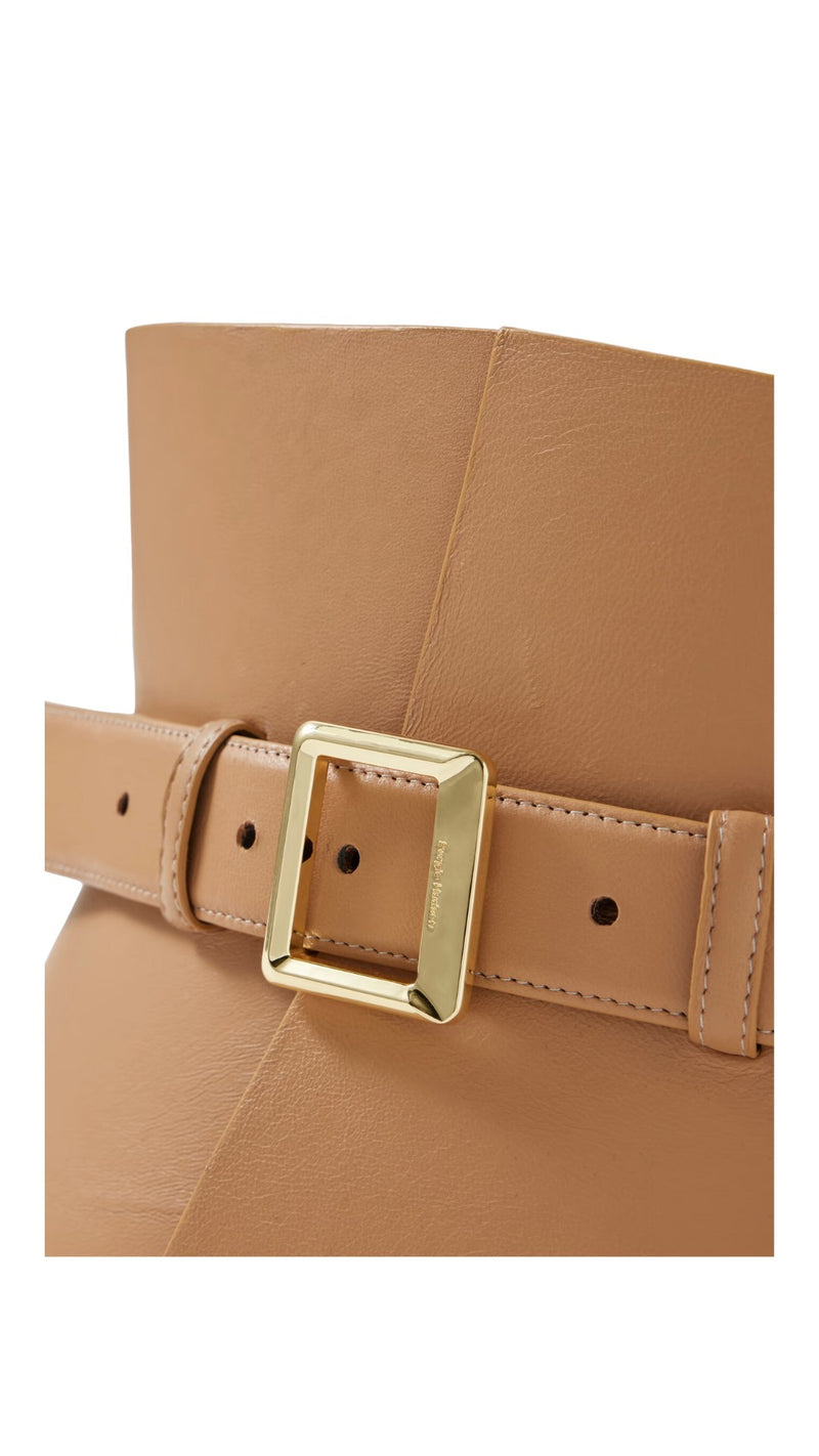 Leather Corset Belt (Camel)