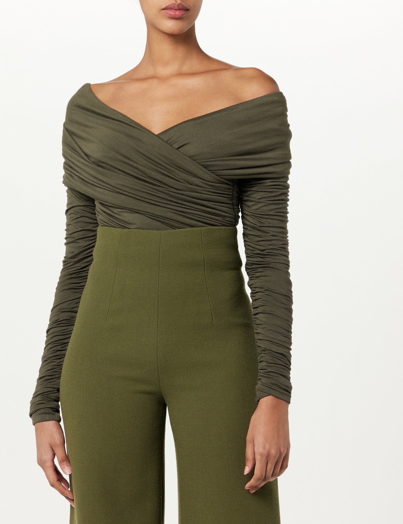 Off The Shoulder Bodysuit – Sergio Hudson