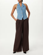 Denim Halter Vest