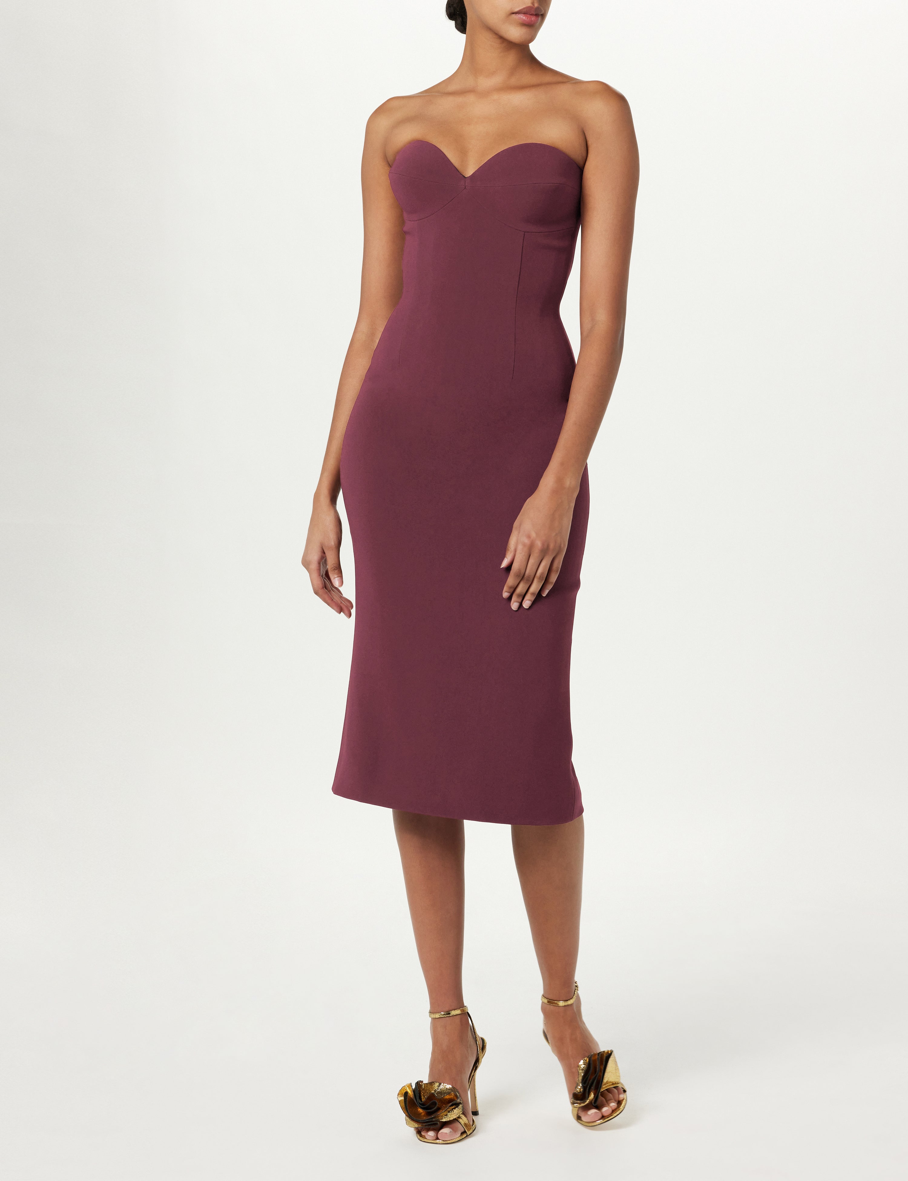 Strapless Midi Dress