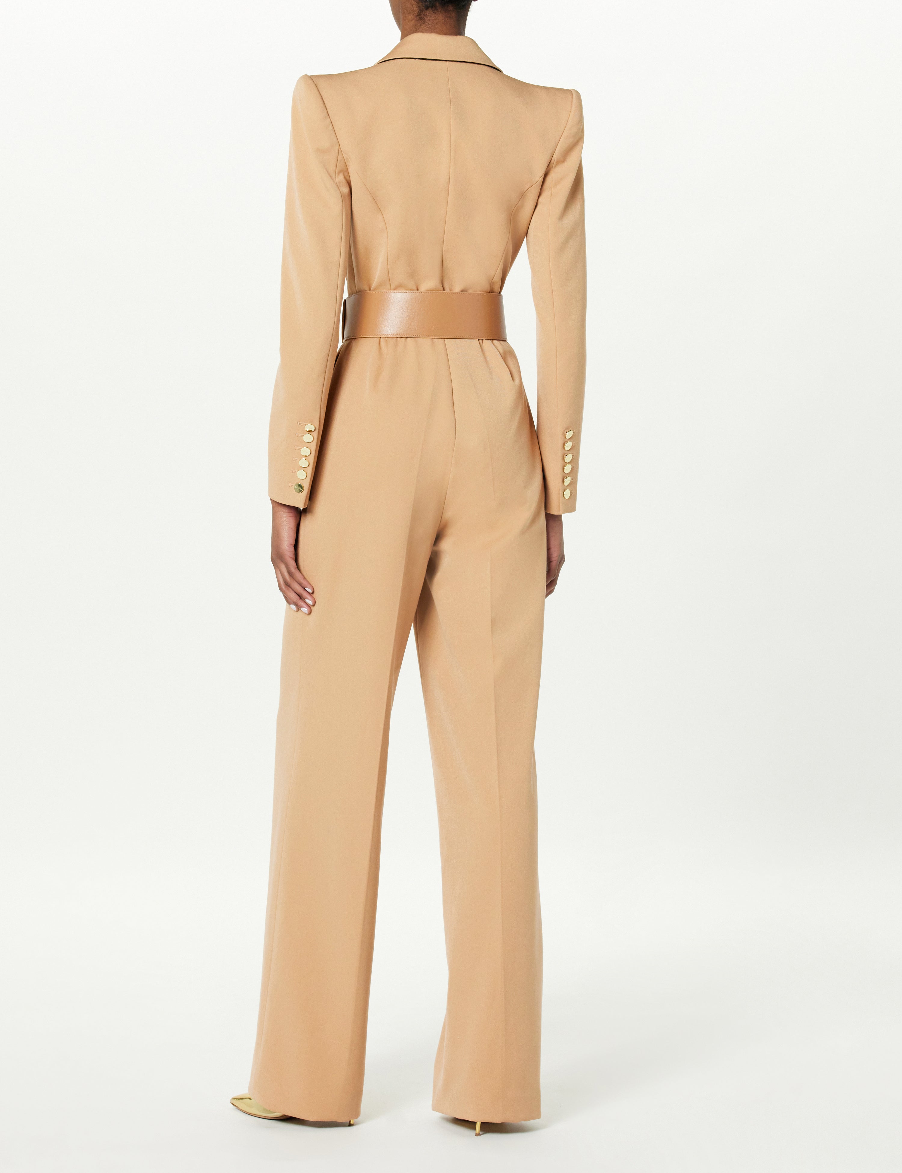 Notch Collar Jumpsuit