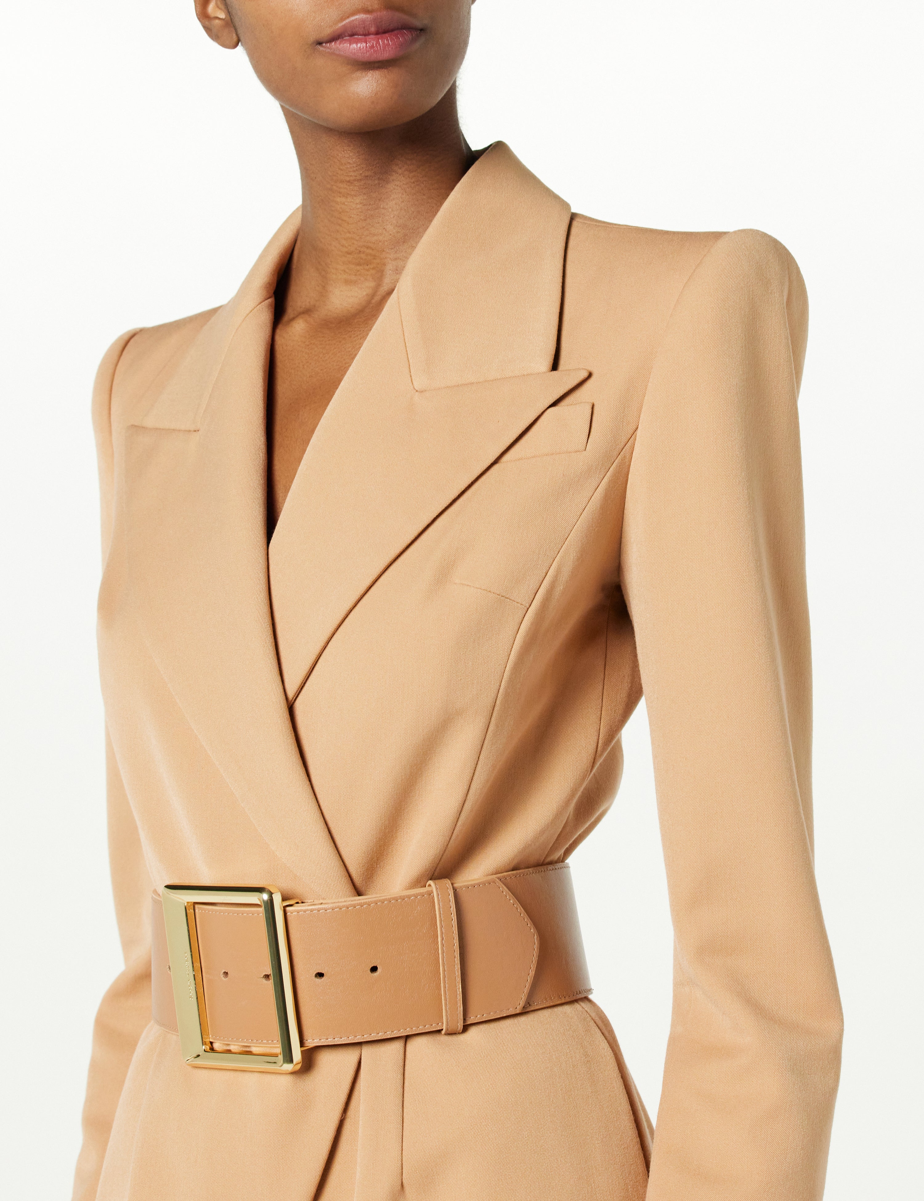 Notch Collar Jumpsuit