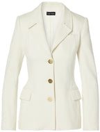 3 Button Drop Collar Blazer Light Weight Denim