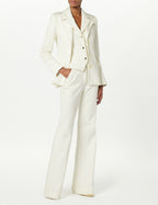 3 Button Drop Collar Blazer Light Weight Denim