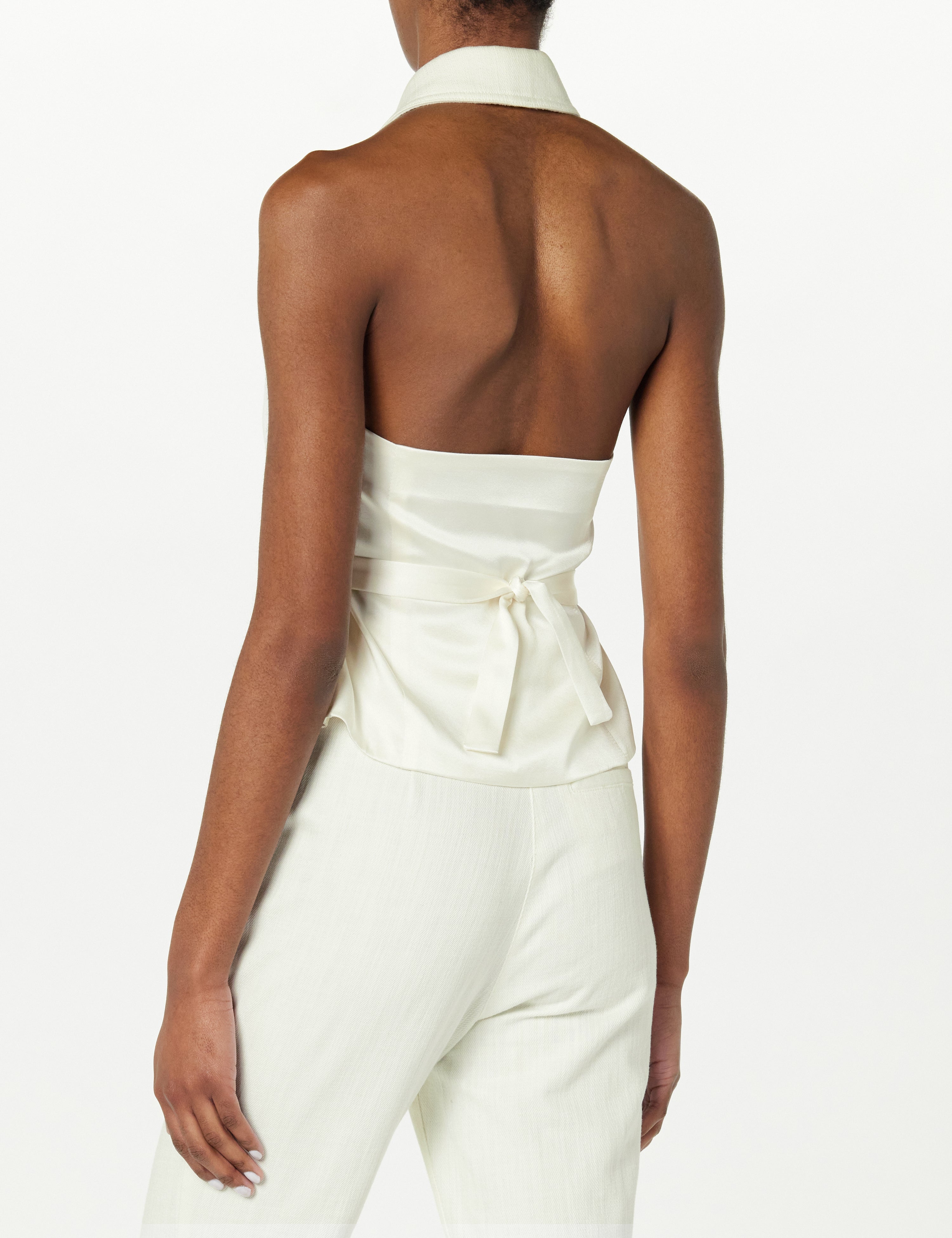 Halter Vest Light Weight Denim