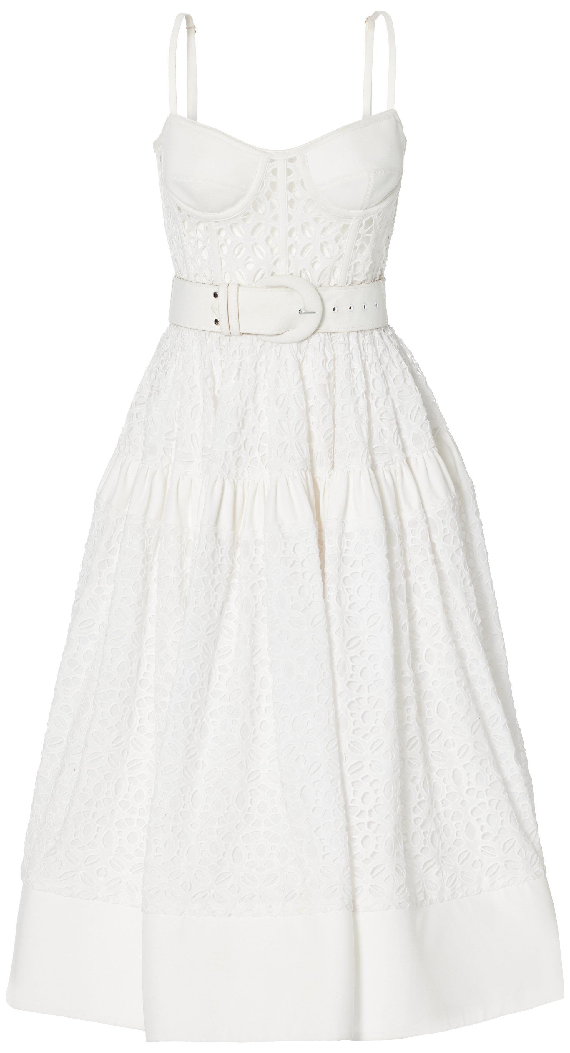 Belted Bustier Midi Dress