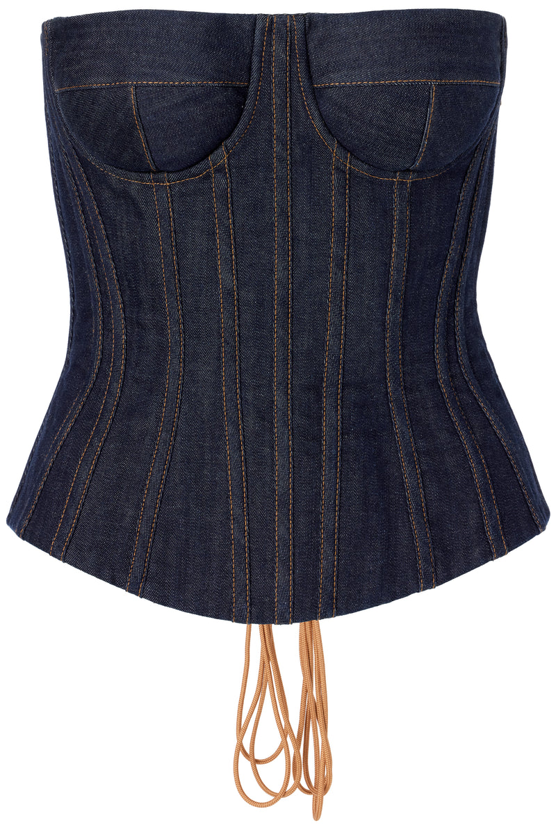 Denim Corset