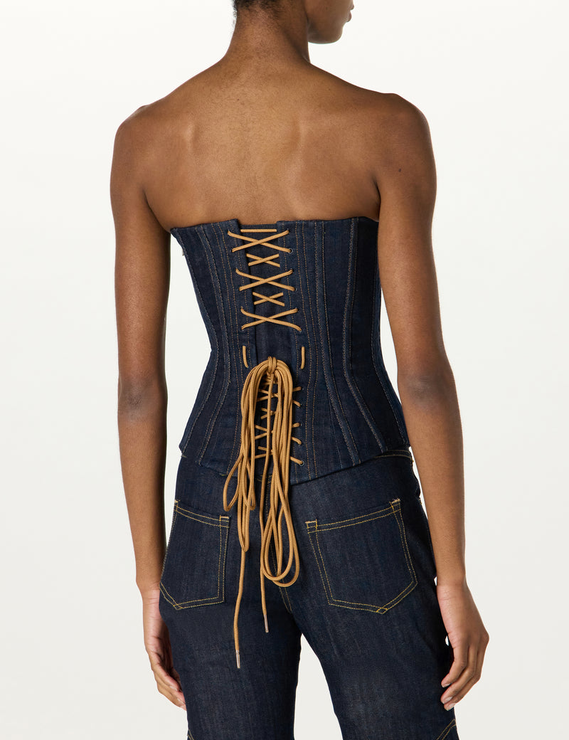 Denim Corset