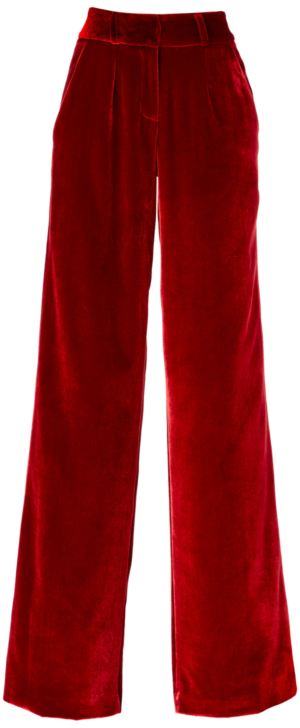 Wide Leg Trouser(Scarlet)