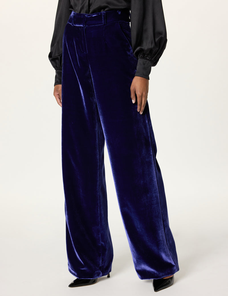 Wide Leg Trouser(Sapphire)