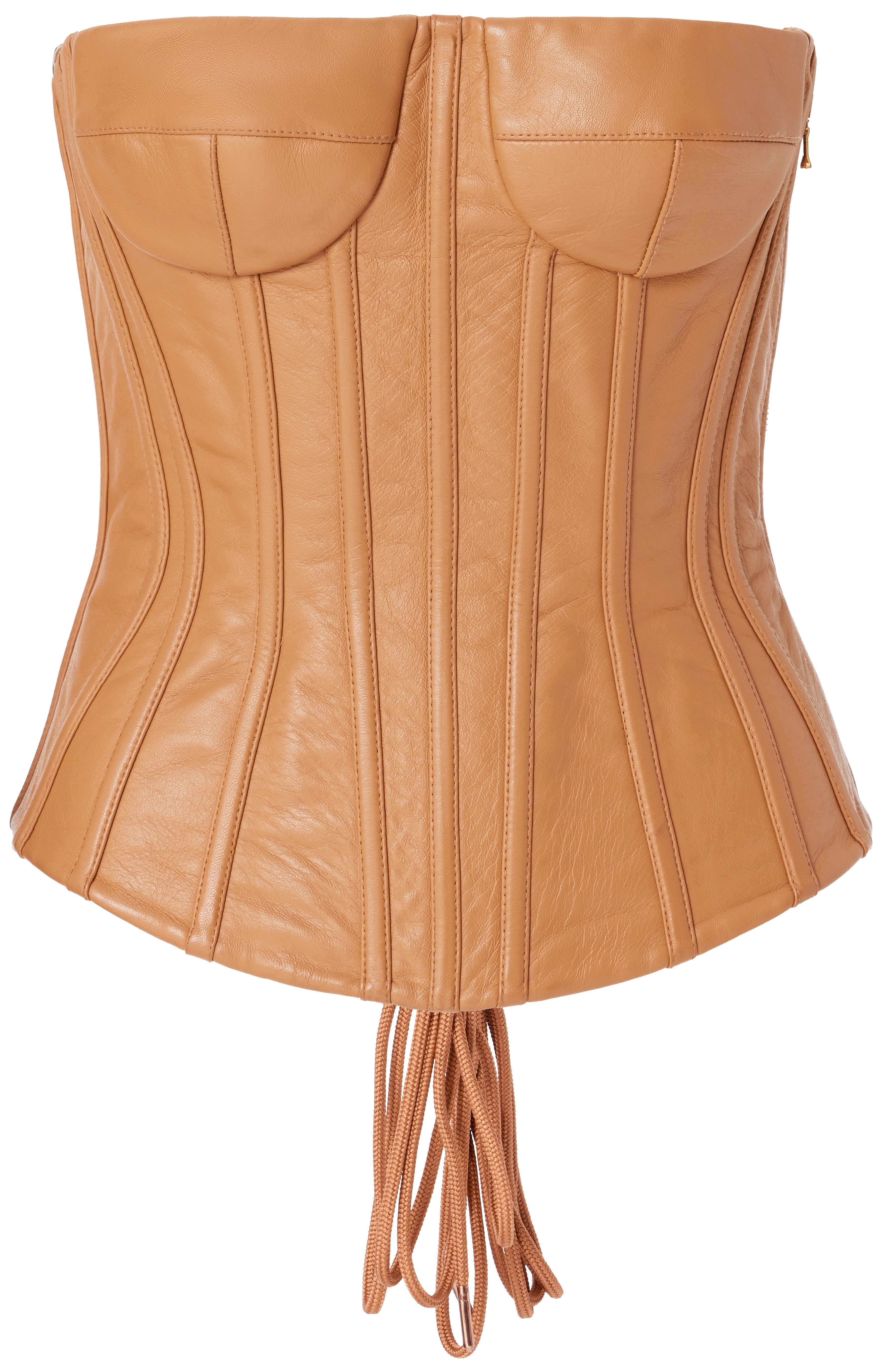 Leather Corset Camel