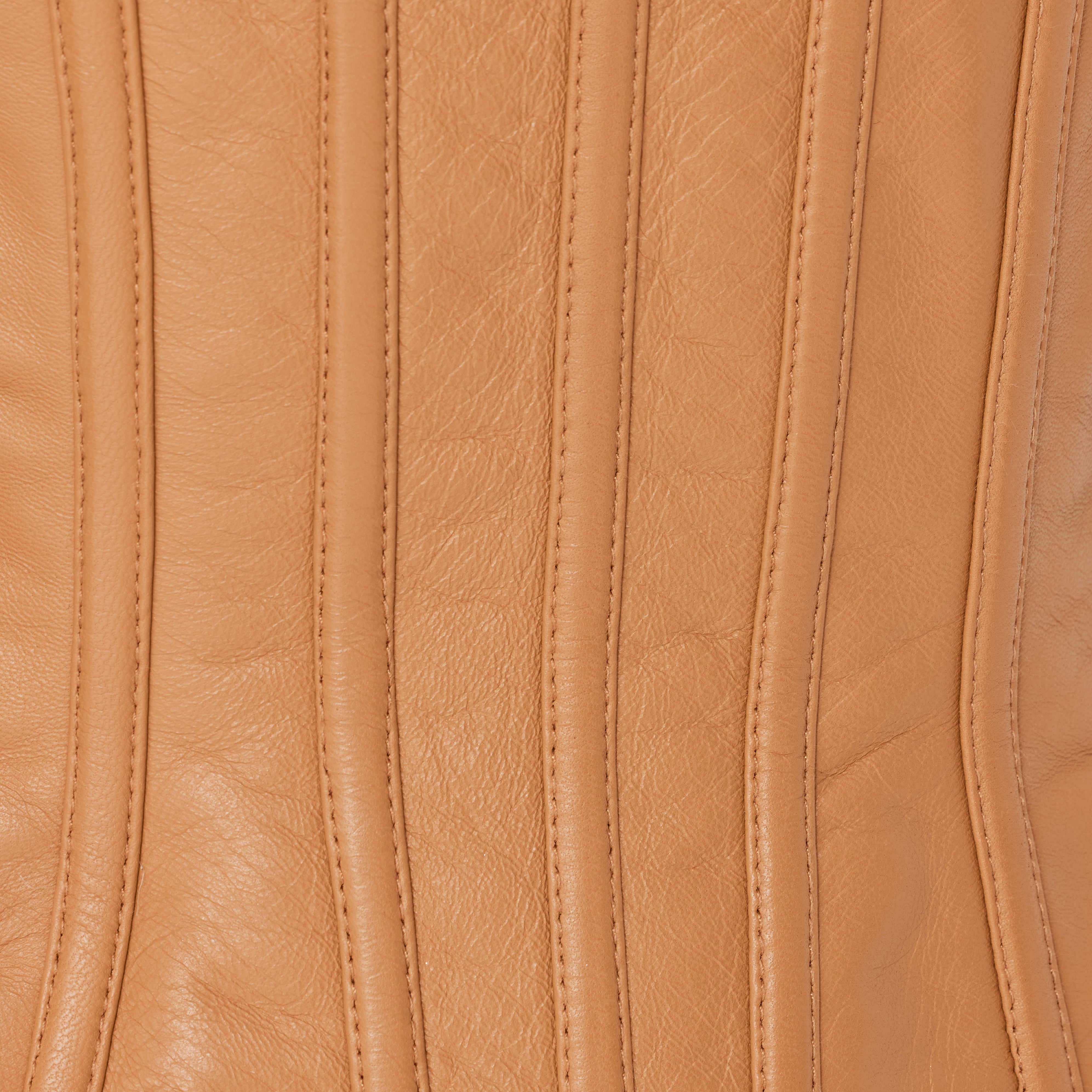 Leather Corset Camel