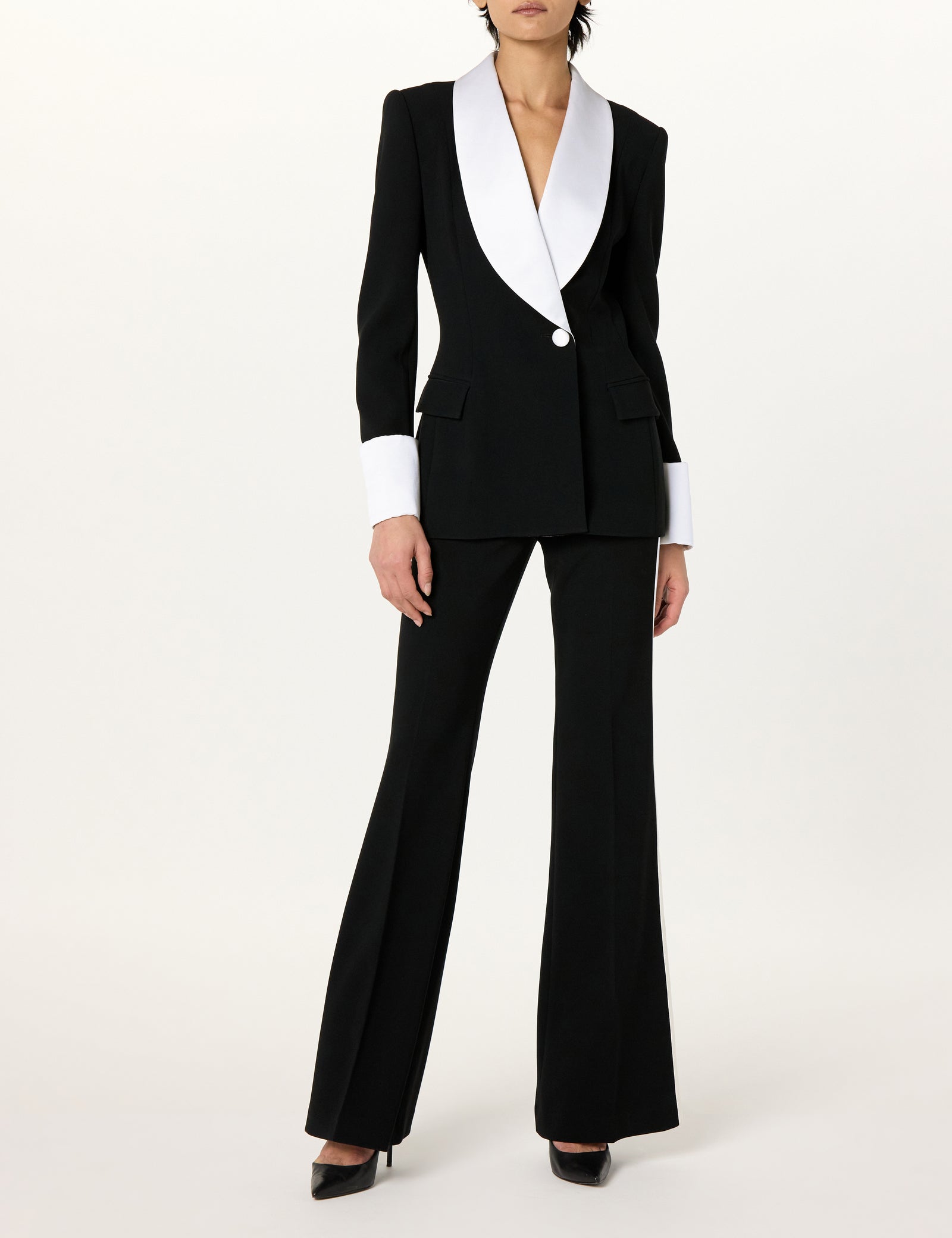Shawl Combo Tuxedo Blazer – Sergio Hudson