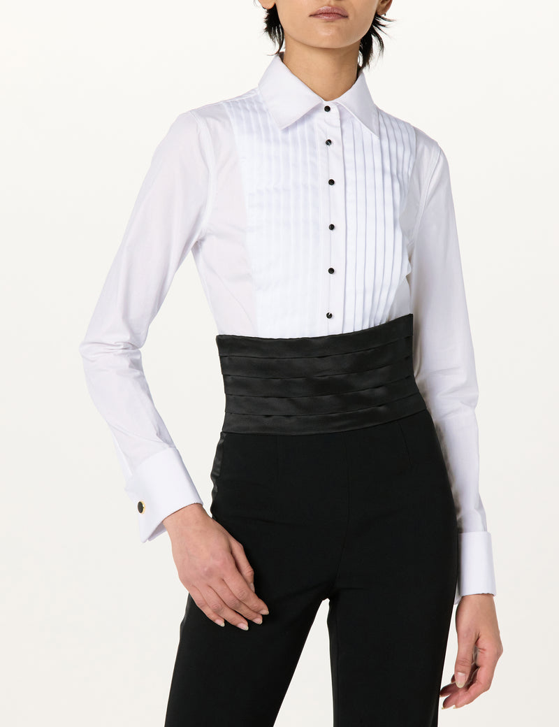 Tuxedo Shirt Pleated