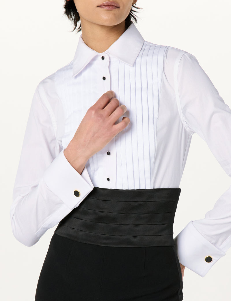 Tuxedo Shirt Pleated