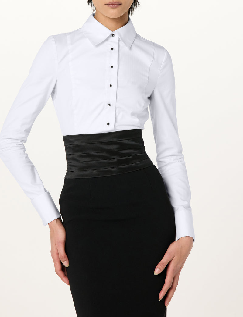 Tuxedo Shirt Pleated