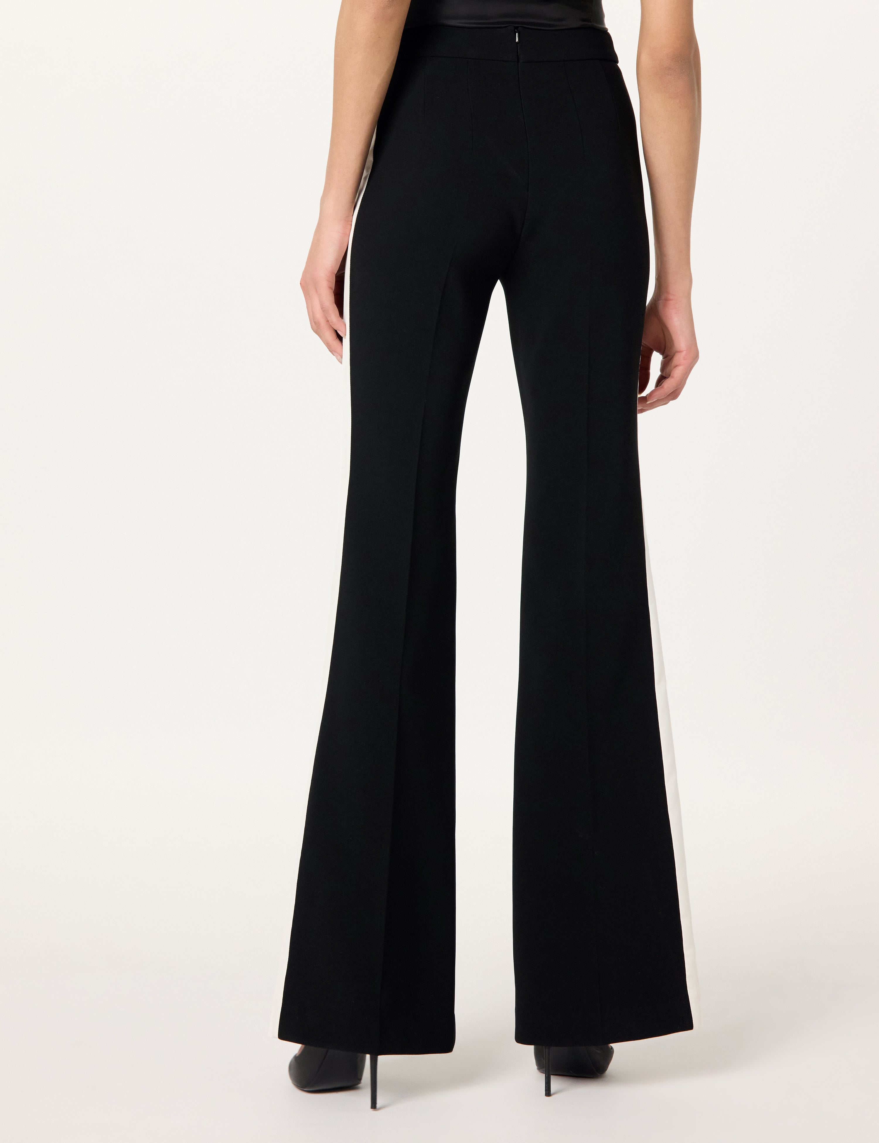 Tuxedo Bootleg Pant with White Stripe