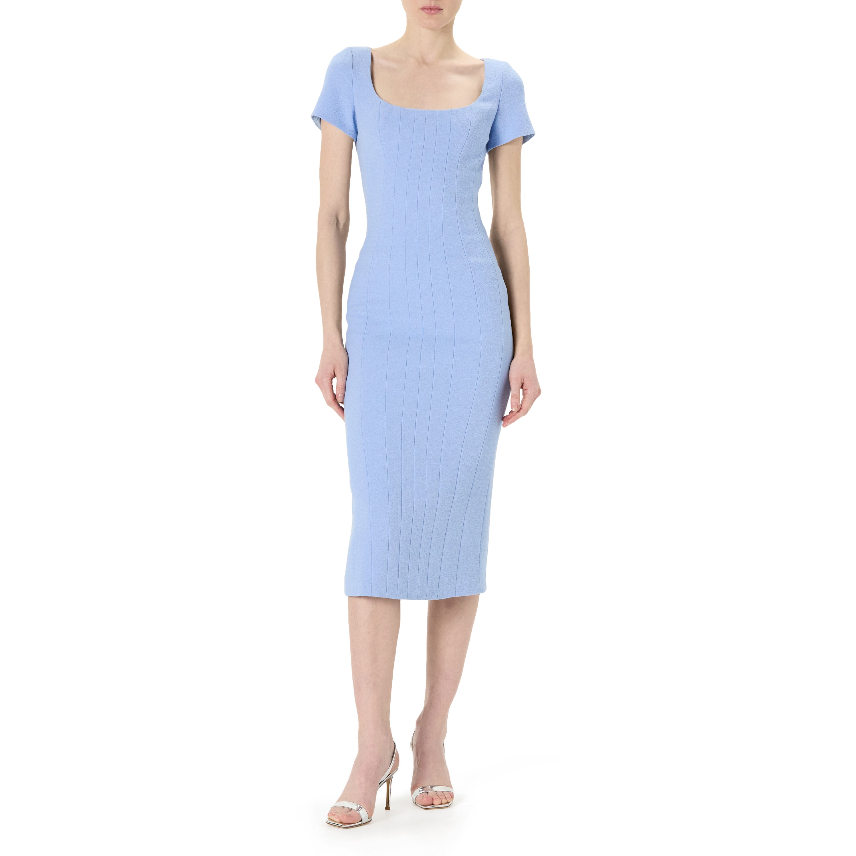 Scoop Neck Midi Dress
