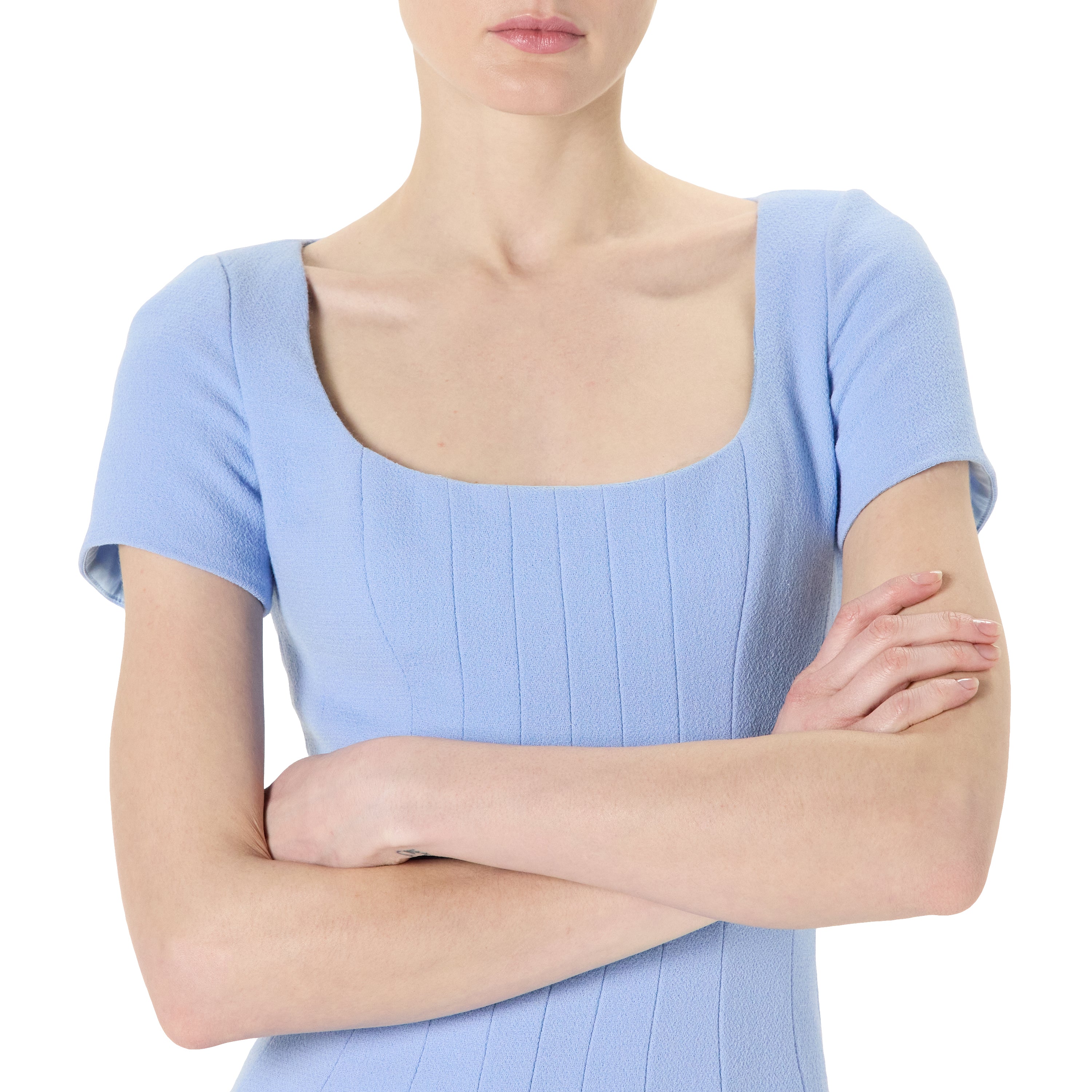Scoop Neck Midi Dress