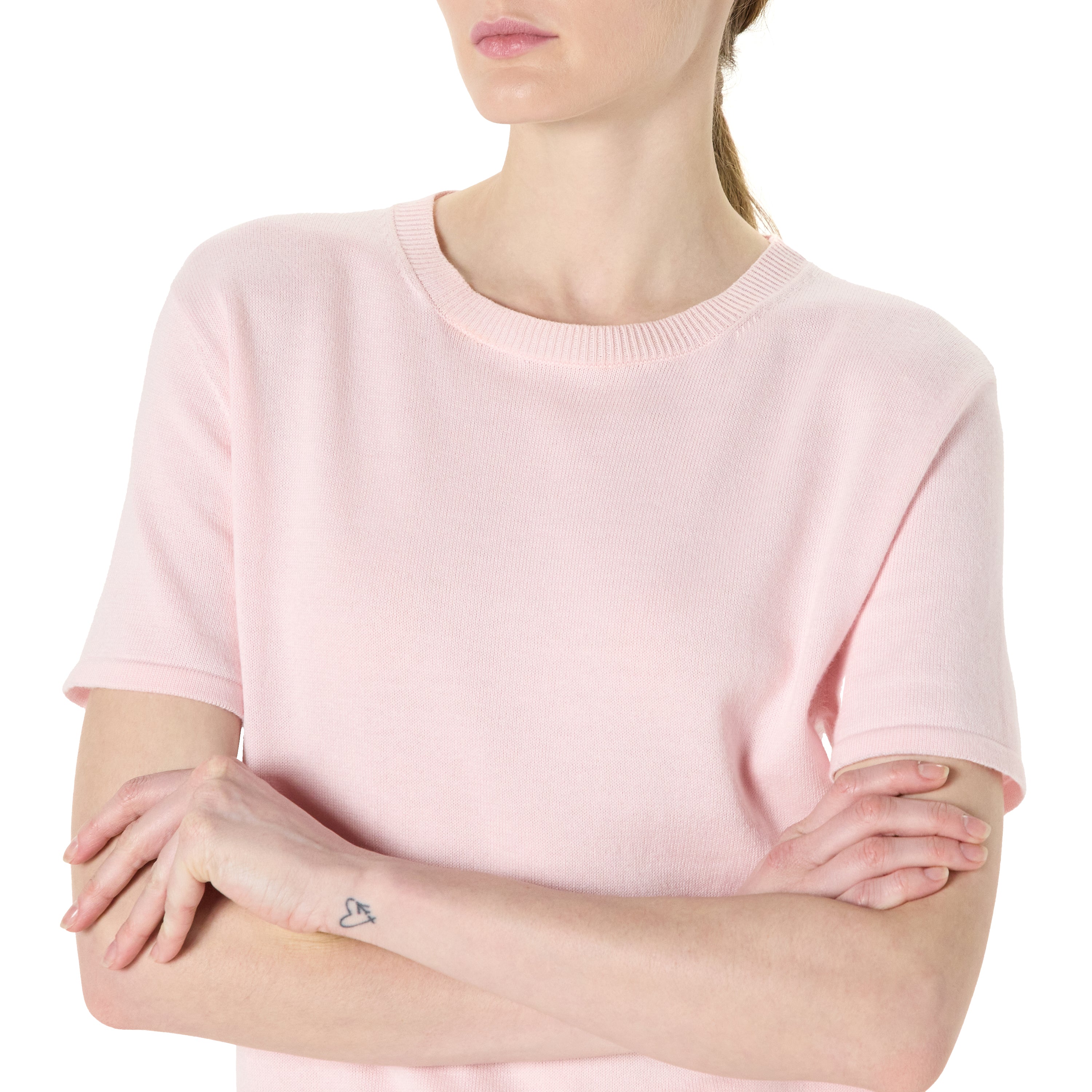 Short Sleeve Crewneck Sweater